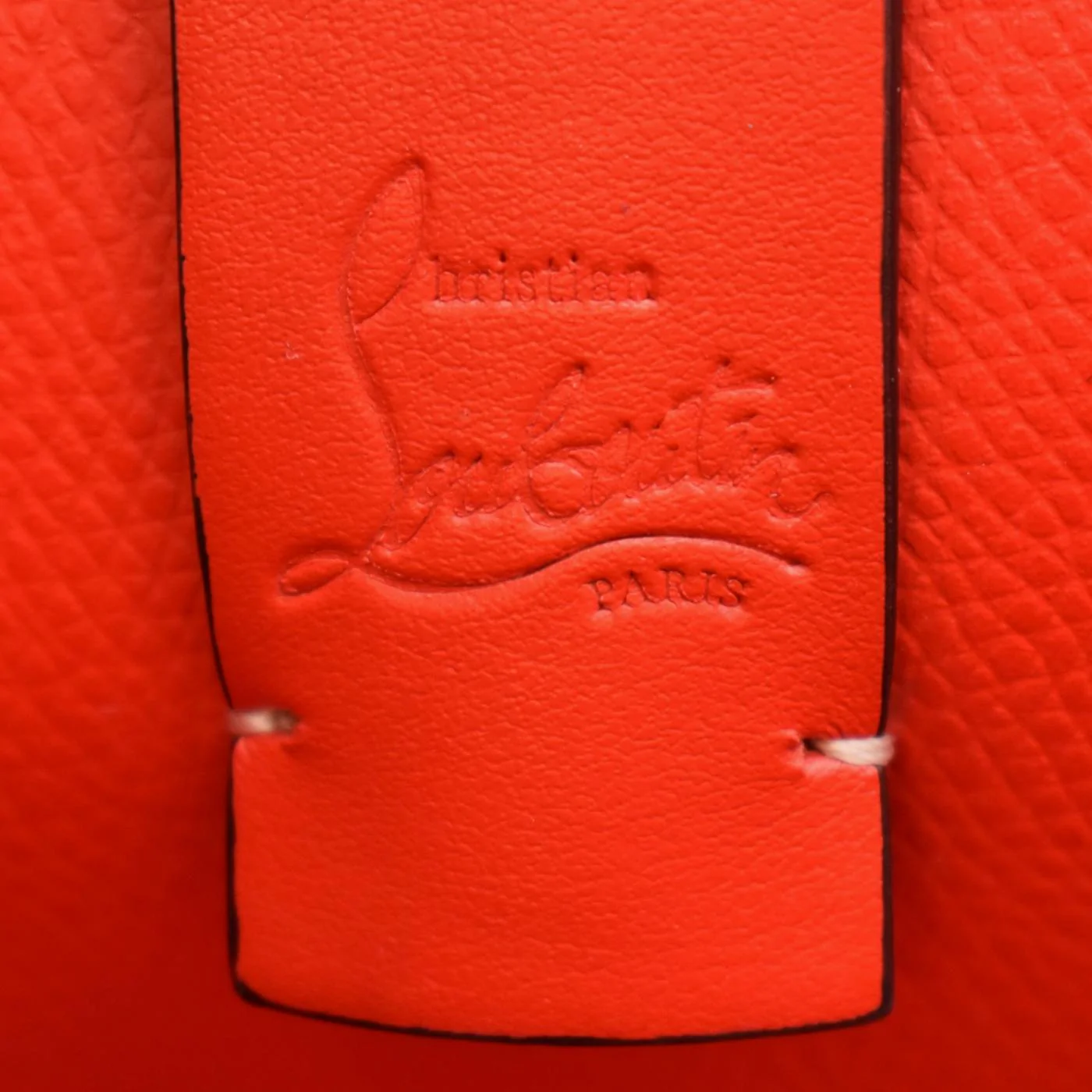 CHRISTIAN LOUBOUTIN Cabata Loubinthesky Calfskin Leather Tote Bag Beige - Image 11
