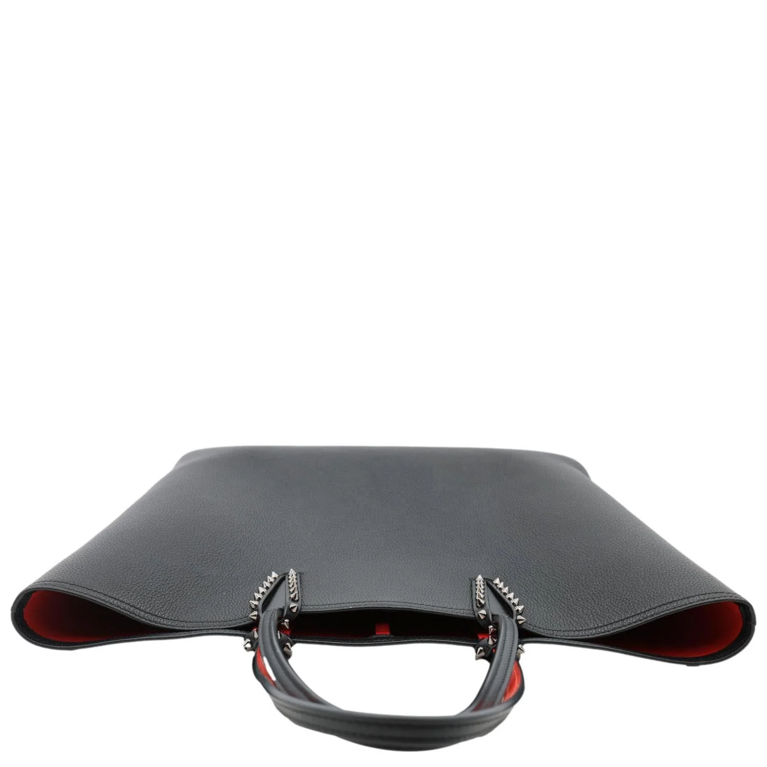 CHRISTIAN LOUBOUTIN Cabata Calfskin Leather Tote Bag Black - Image 5