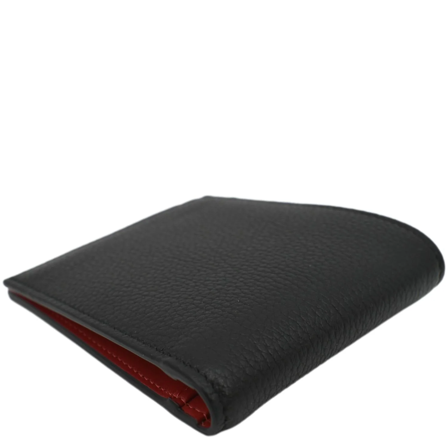CHRISTIAN LOUBOUTIN Coolcard Grained Calf Leather Bifold Wallet Black - Image 11