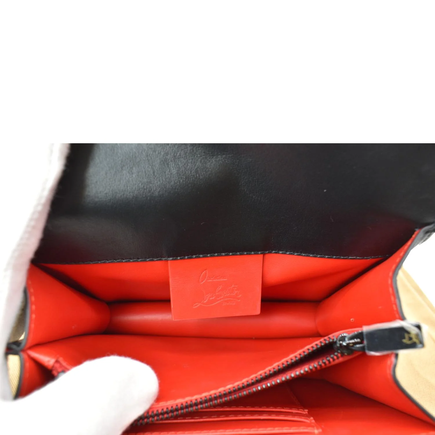 CHRISTIAN LOUBOUTIN Women Elisa Mini Leather Shoulder Bag Black - Image 11