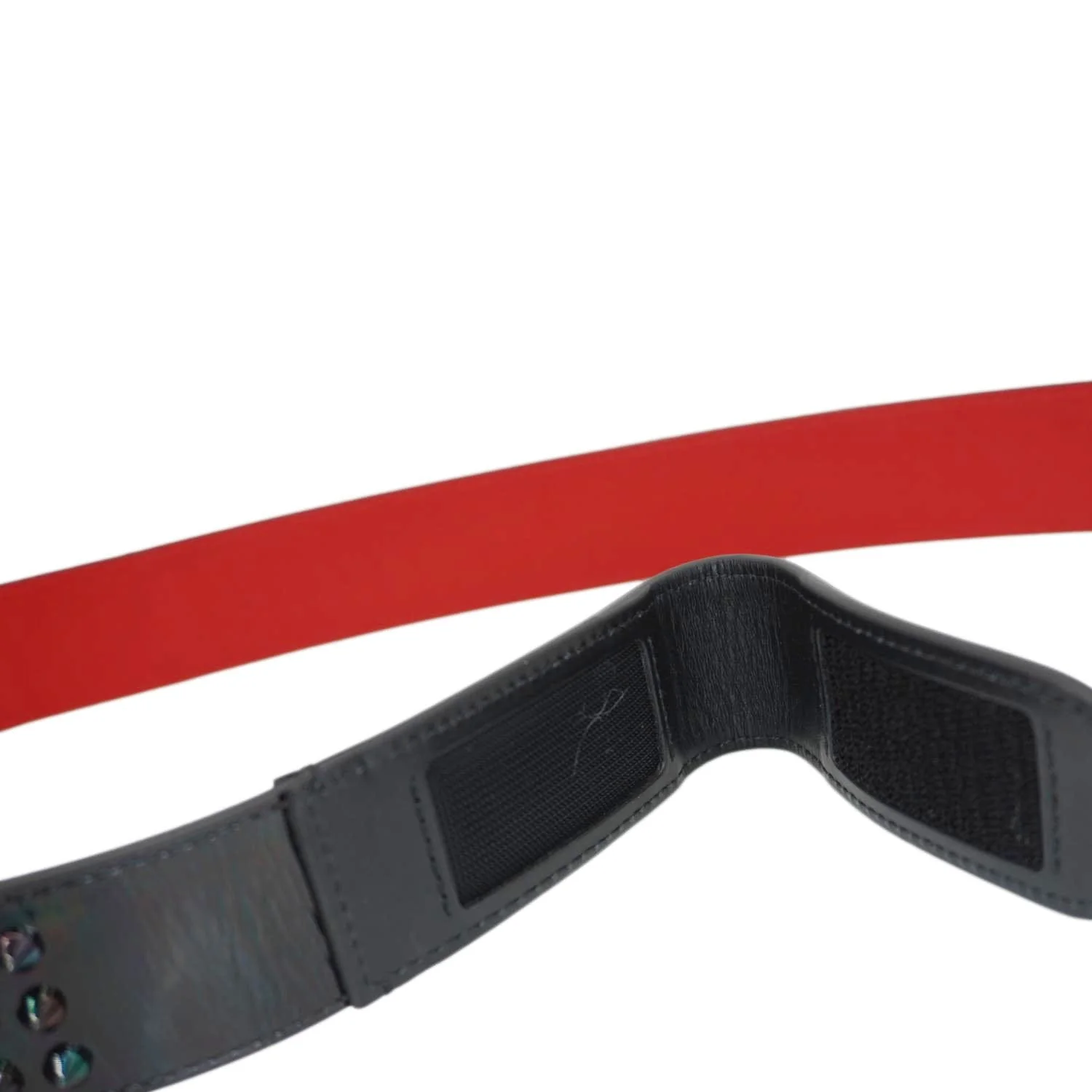 CHRISTIAN LOUBOUTIN Loubi Spiked Leather Belt Black Size 100.40 - Image 11