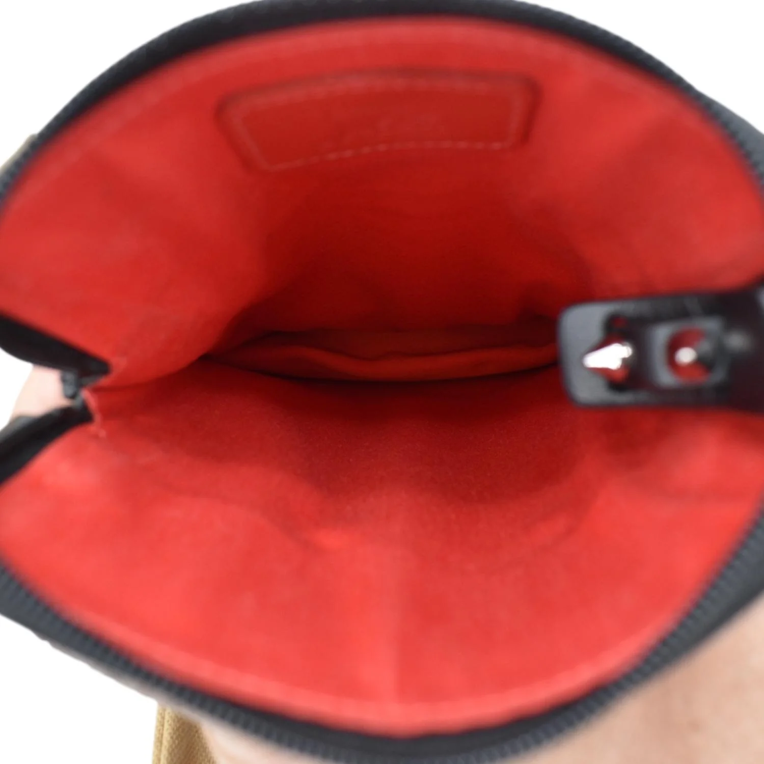 CHRISTIAN LOUBOUTIN Loubilab Leather Messenger Bag Red - Image 14