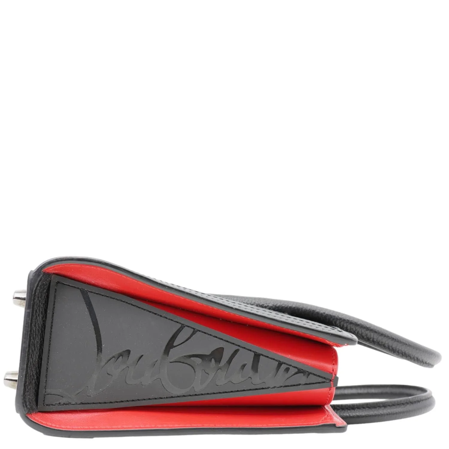 CHRISTIAN LOUBOUTIN Paloma Mini Leather Tote Bag Black - Image 11