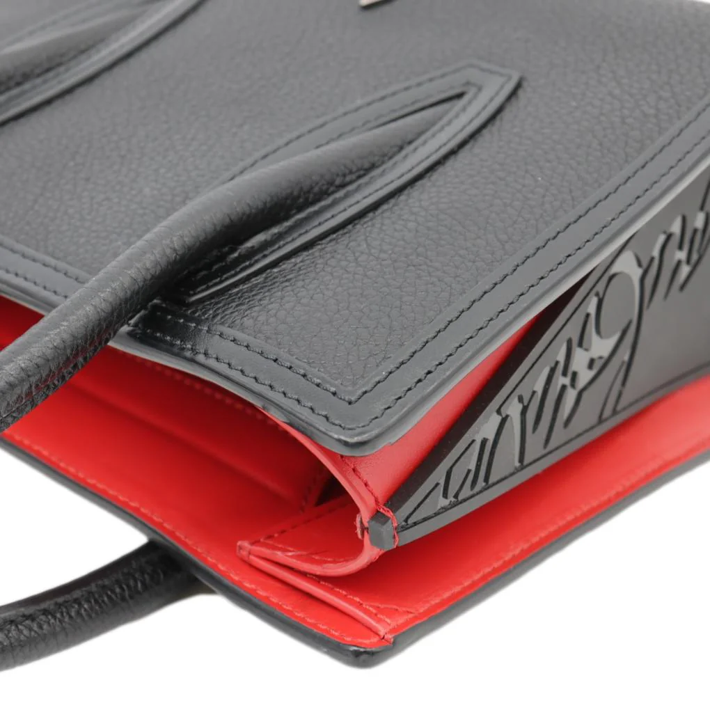 CHRISTIAN LOUBOUTIN Paloma Mini Leather Tote Bag Black - Image 7
