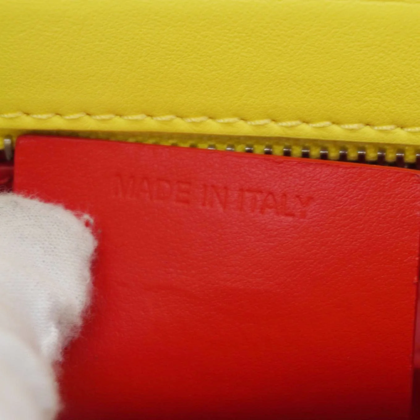 CHRISTIAN LOUBOUTIN Paloma Medium Leather Tote Bag Yellow - Image 16