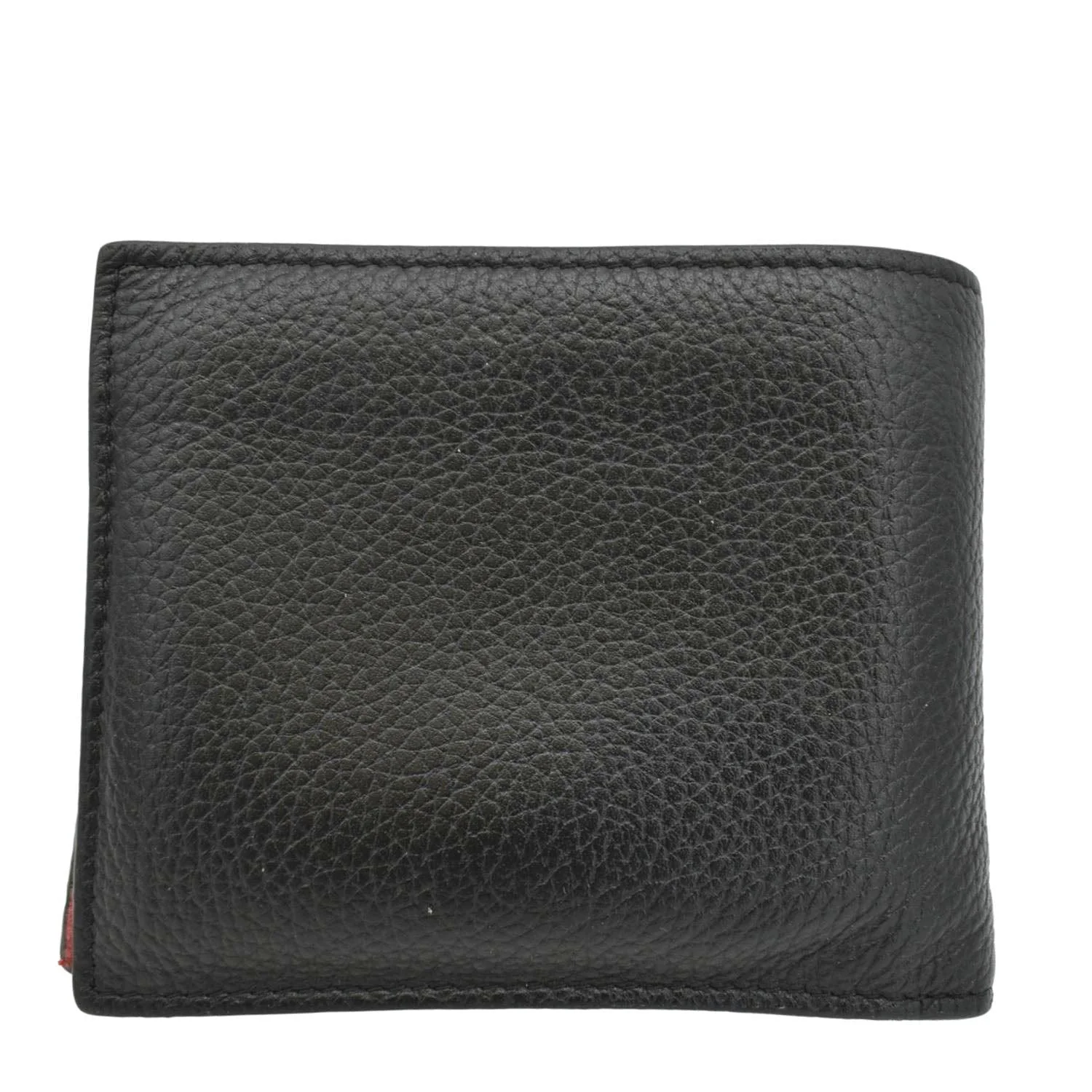 CHRISTIAN LOUBOUTIN Coolcard Grained Calf Leather Bifold Wallet Black - Image 3