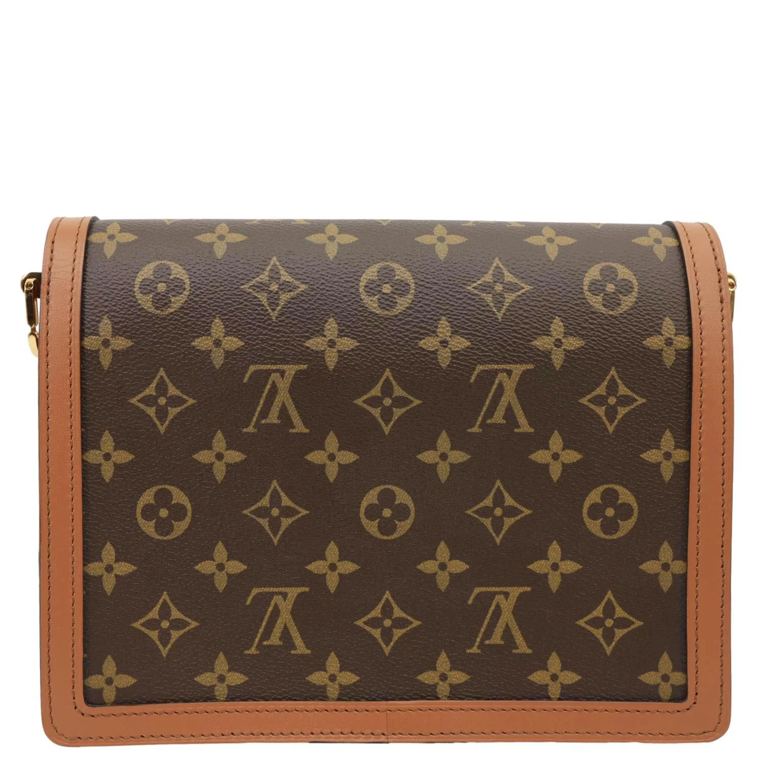 LOUIS VUITTON Dauphine MM Monogram Reverse Canvas Shoulder Bag Brown - Image 4