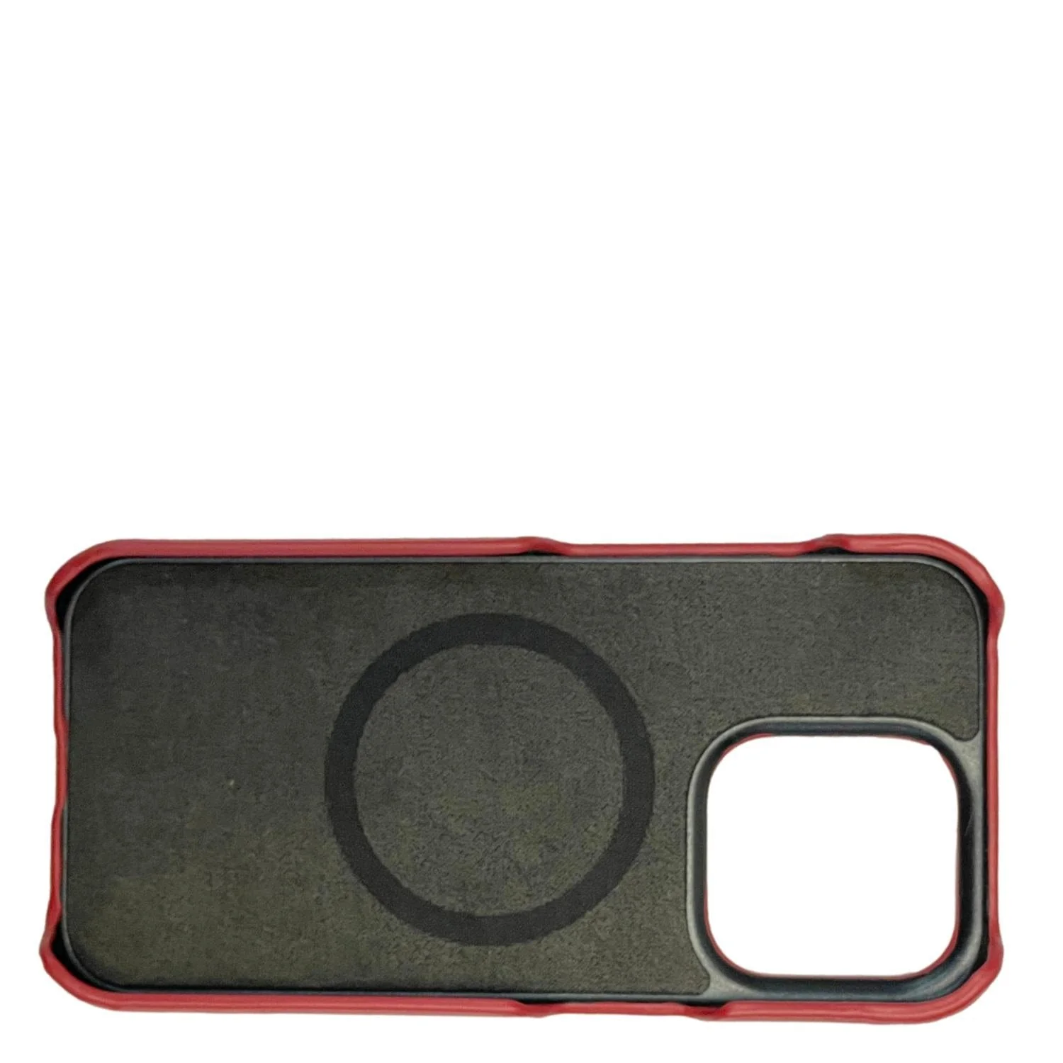 Dallas Designer Handbags Leather iPhone 15 Pro MagSafe Phone Case Reddish Brown - Image 4