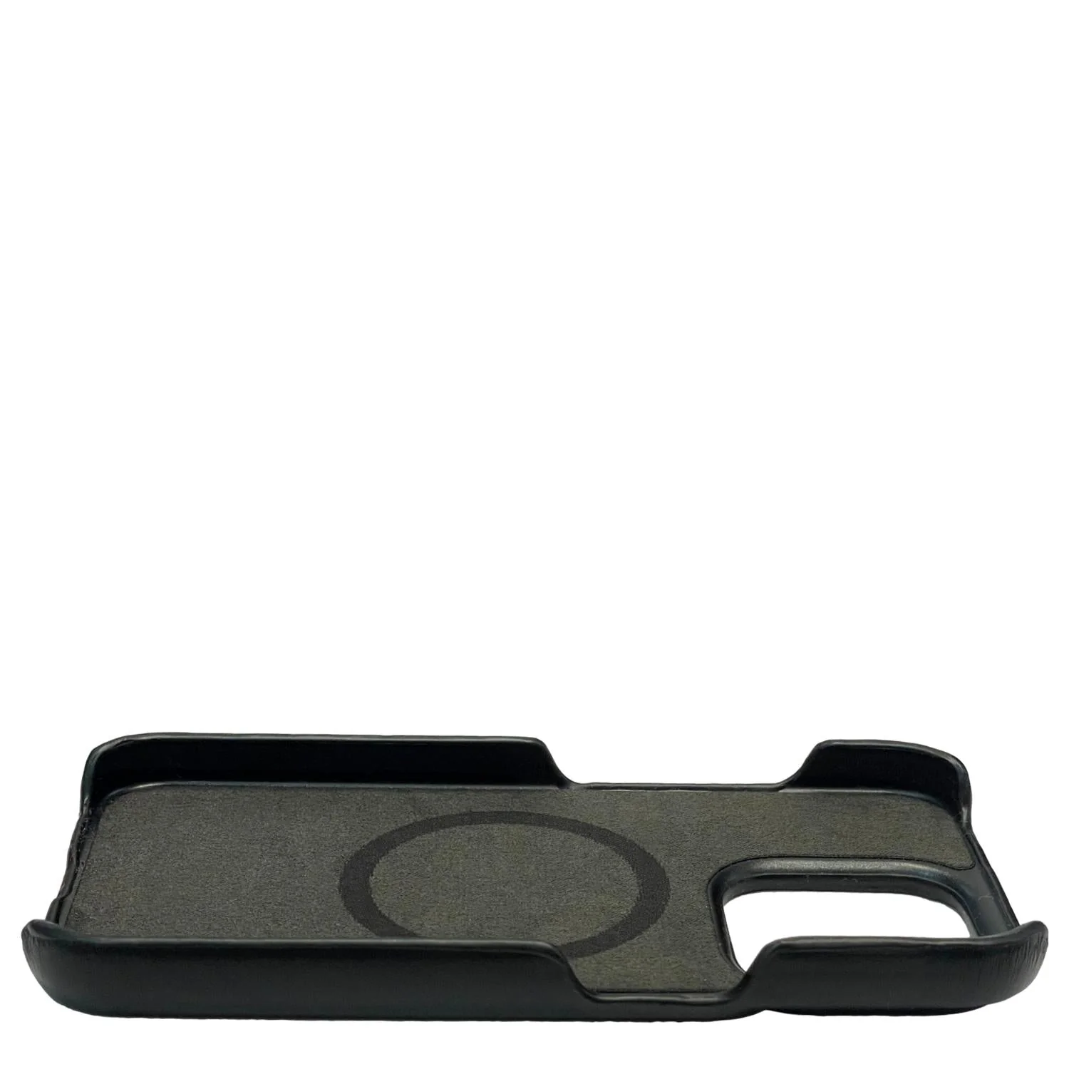 Dallas Designer Handbags Leather iPhone 15 Pro MagSafe Phone Case Black - Image 5