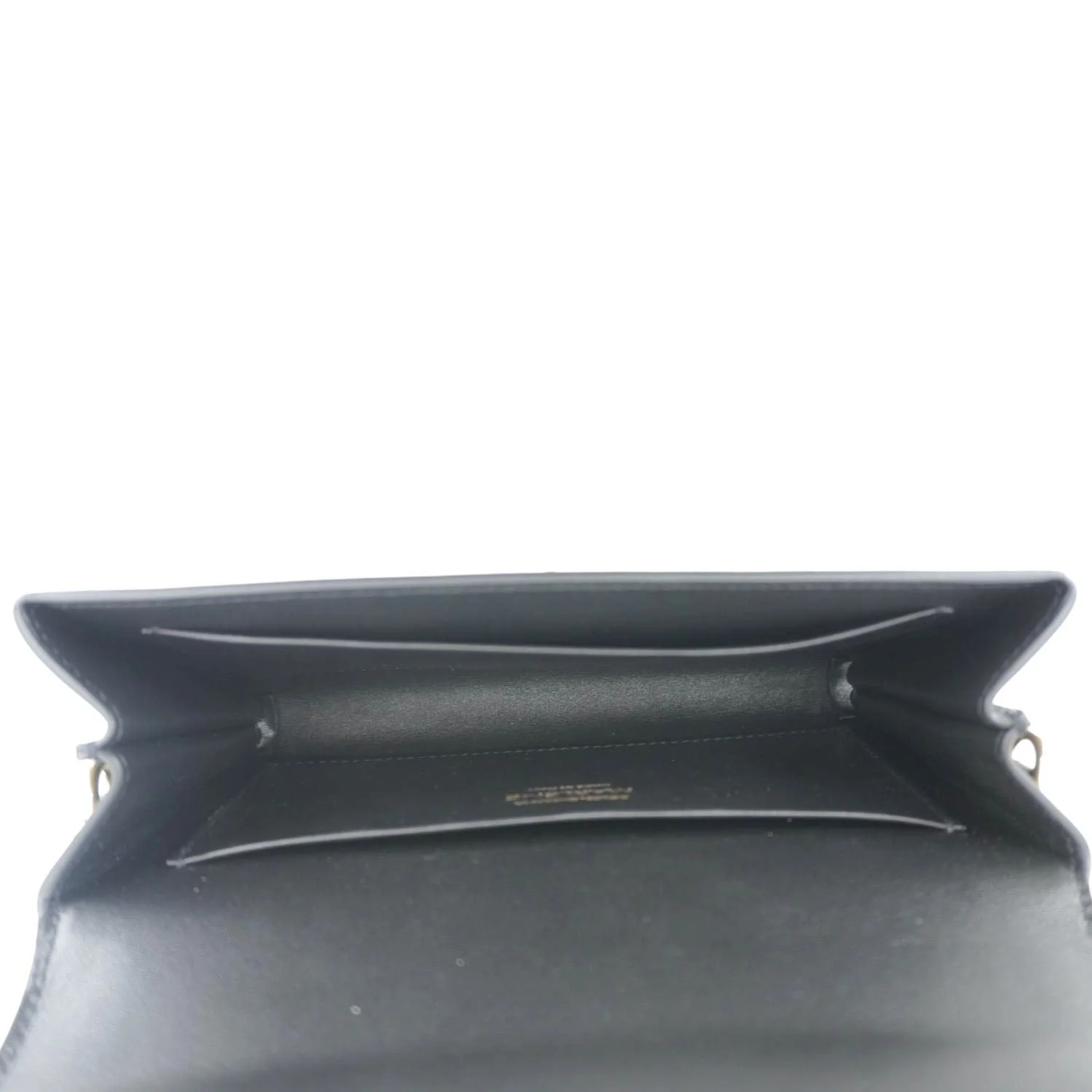 DOLCE & GABBANA Marlene Calfskin Leather Wallet Shoulder Bag Black - Image 11