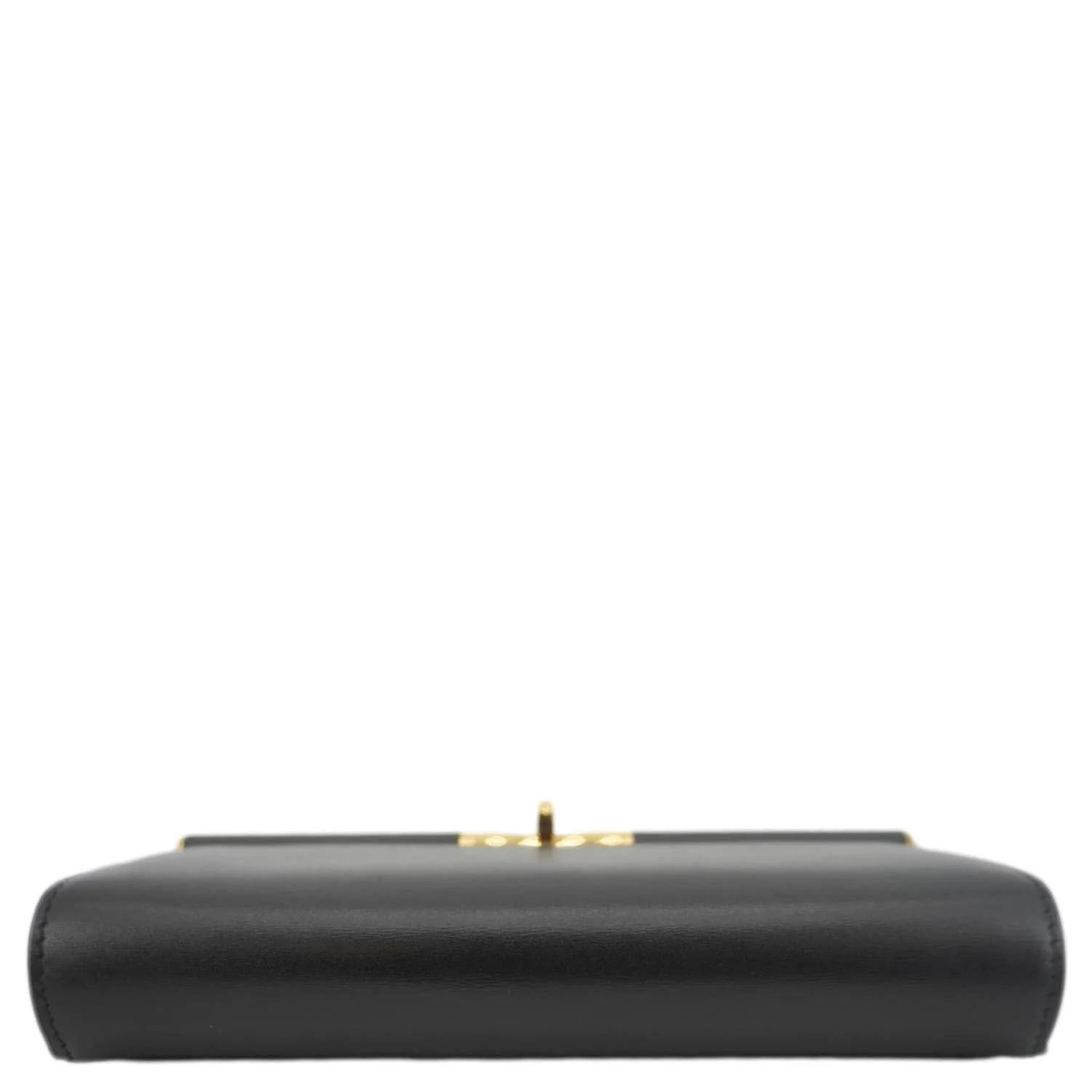 DOLCE & GABBANA Marlene Calfskin Leather Wallet Shoulder Bag Black - Image 5