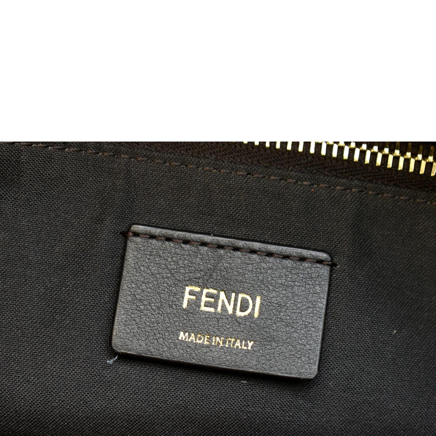 FENDI By The Way Medium Suede Boston Crossbody Bag Brown - Image 11