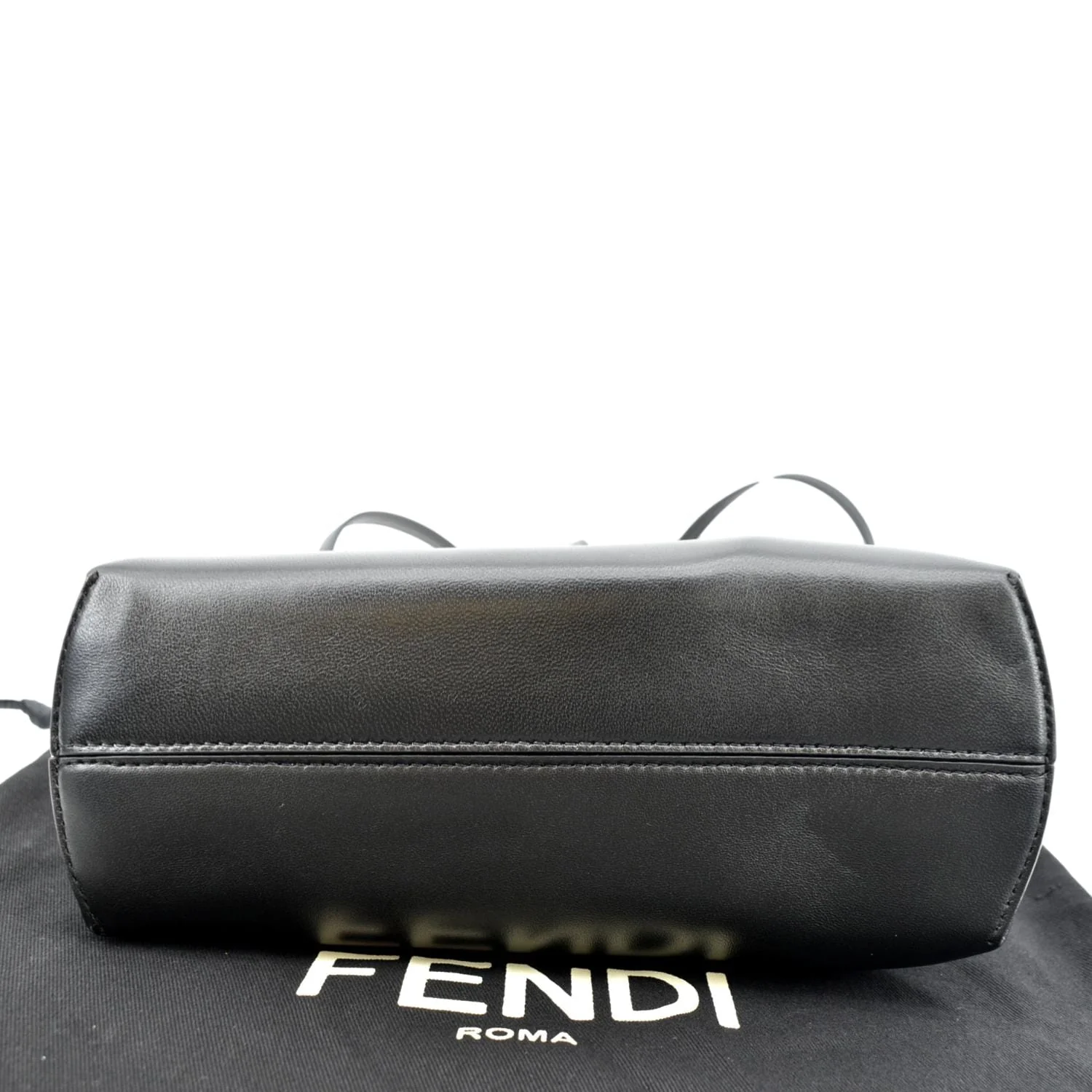 FENDI First Leather Shoulder Bag Black - Image 9