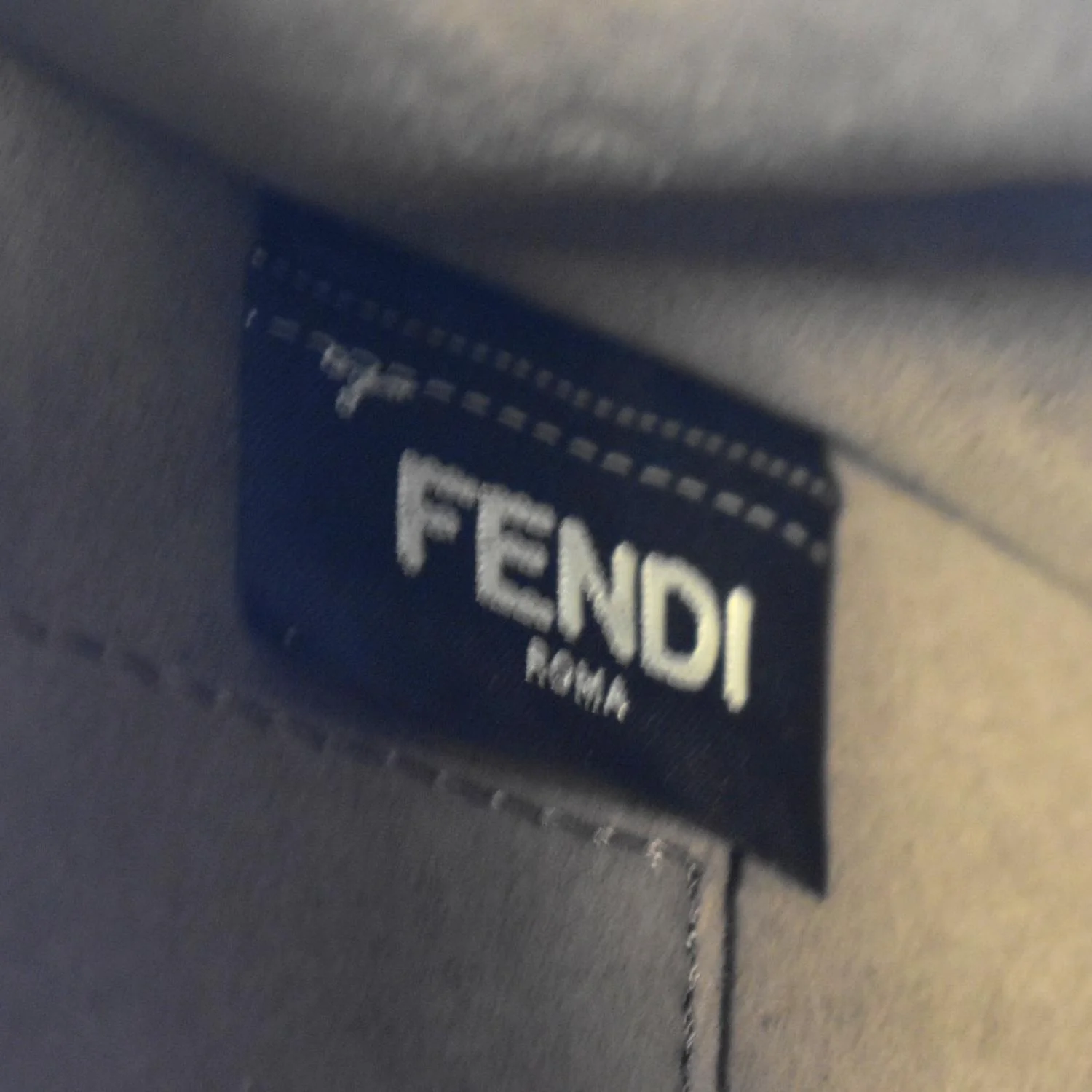 FENDI Kan I F Zucca Leather Shoulder Bag Tan - Image 14