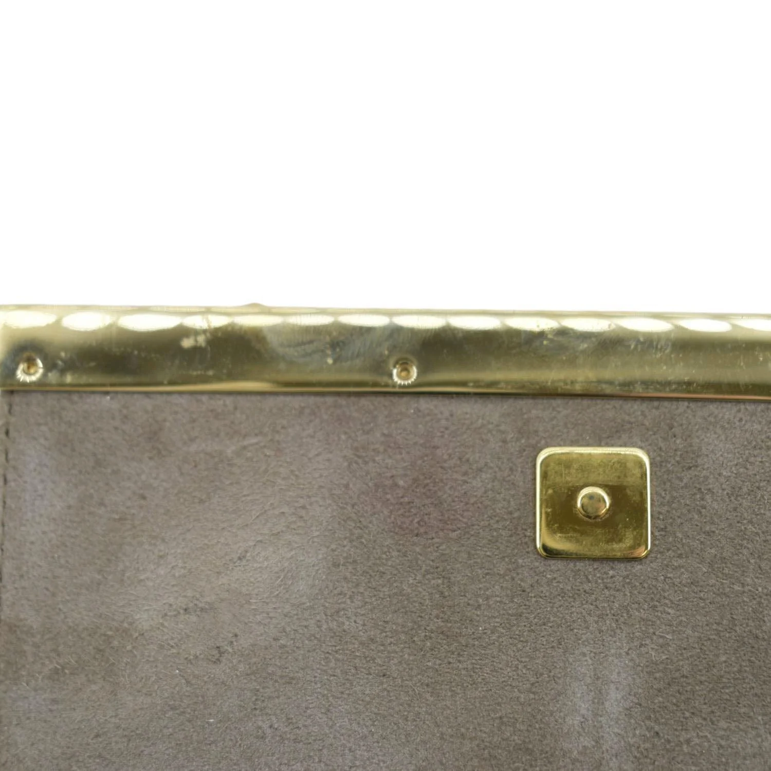 FENDI Mini Rush Saffiano Leather Chain Shoulder Wallet Metallic Gold - Image 11