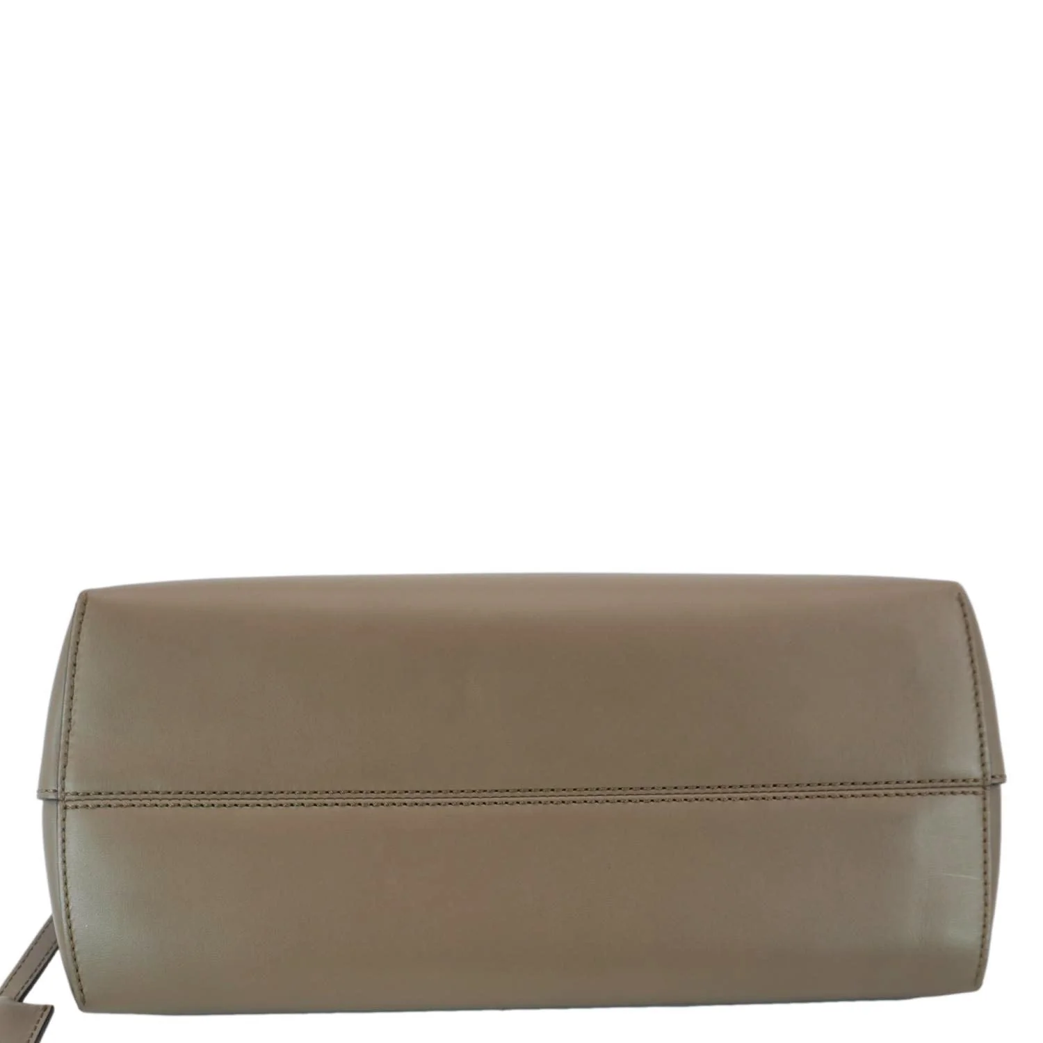 FENDI By The Way Medium Leather Python Print Logo Boston Bag Beige - Image 11