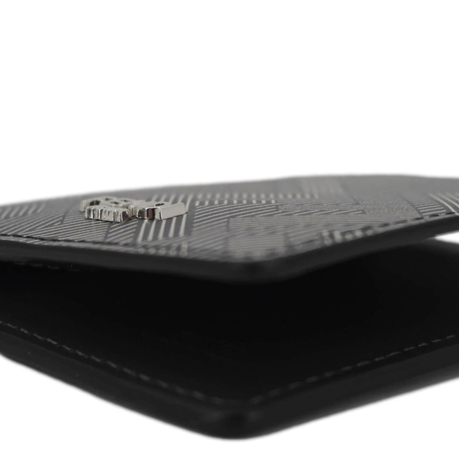 FENDI Shadow Leather Card Holder Gray - Image 12