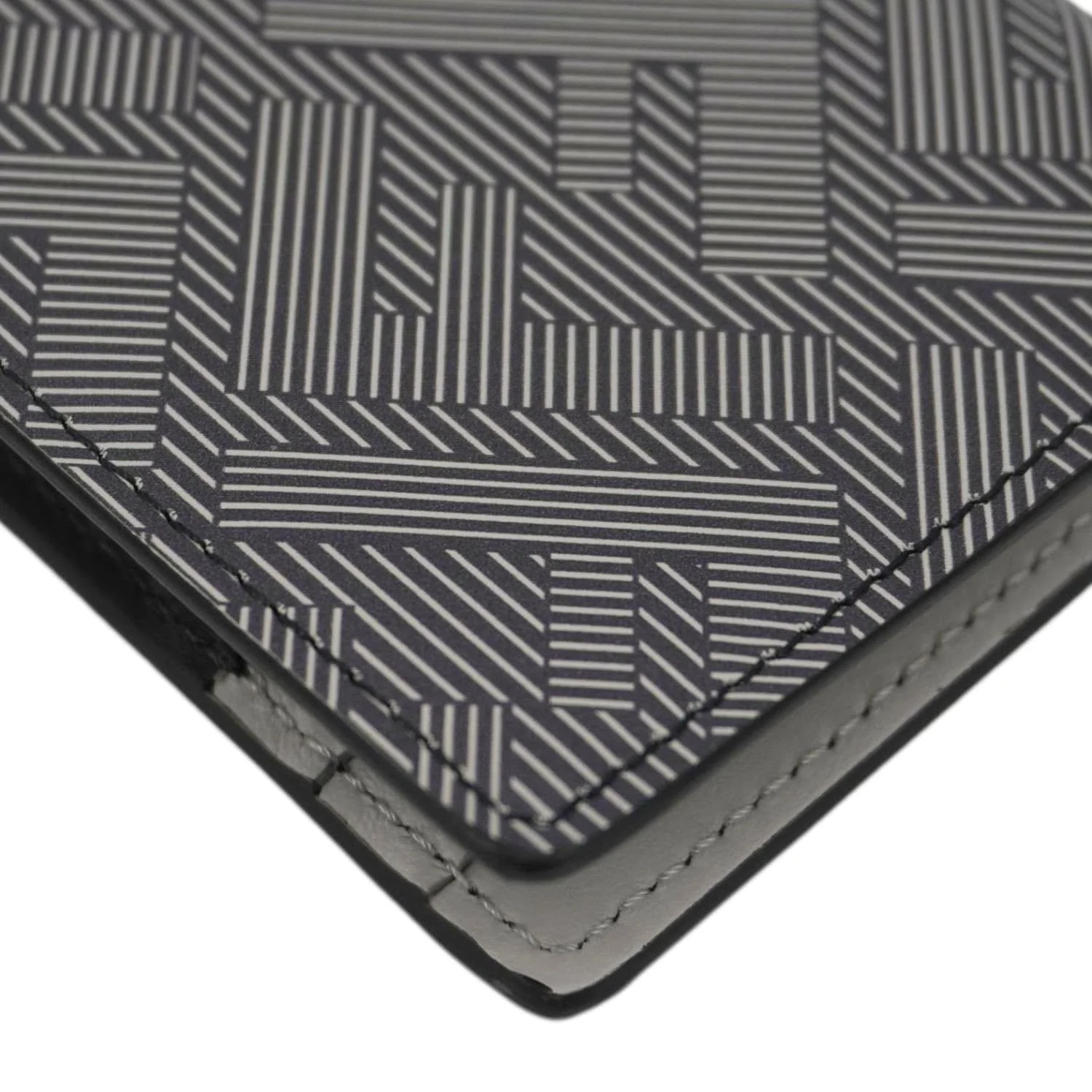 FENDI Shadow Leather Card Holder Gray - Image 7