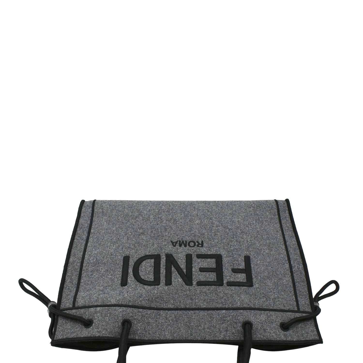 FENDI Sunshine Flannel Wool Shoulder Bag Grey - Image 5