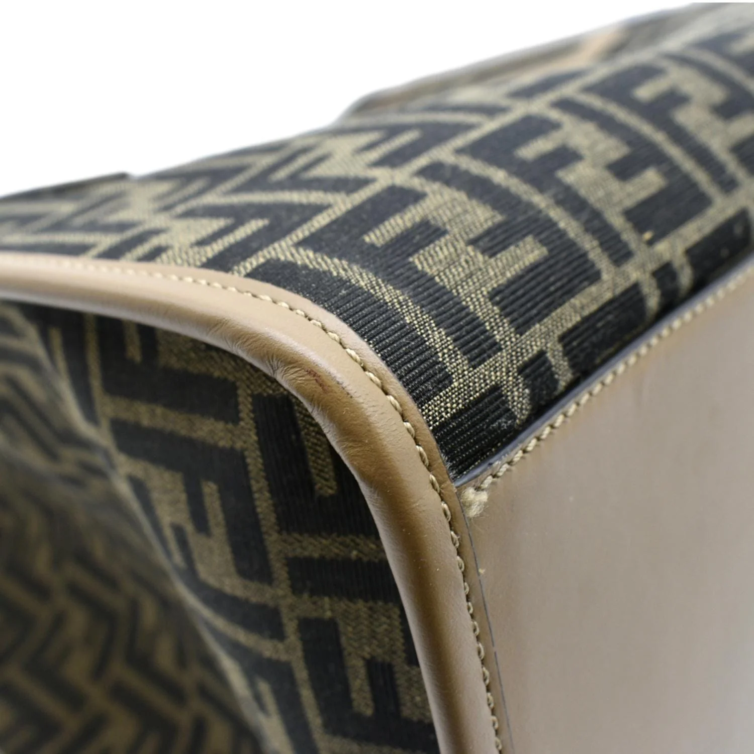 FENDI Sunshine Monogram Canvas Tote Bag Brown - Image 5