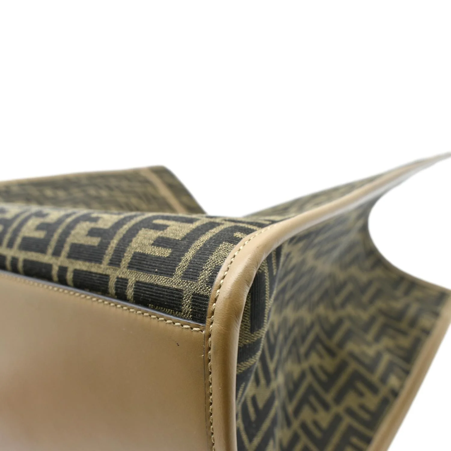 FENDI Sunshine Monogram Canvas Tote Bag Brown - Image 7