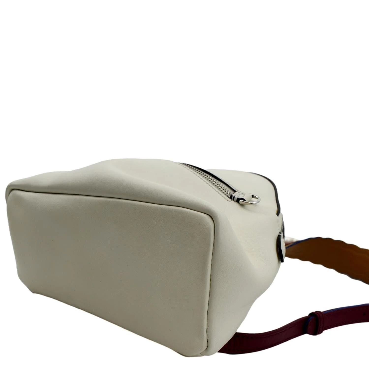 FENDI Leather Backpack Bag White - Image 7