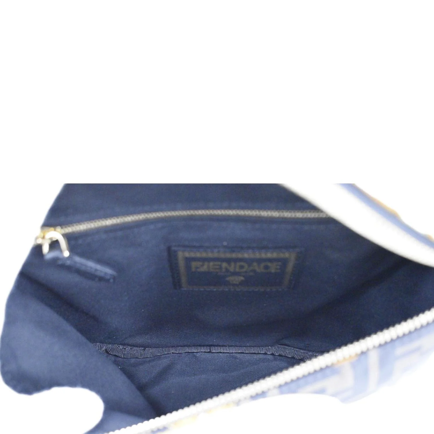 VERSACE X FENDI FF Baroque Nylon Belt Bag Gold - Image 10