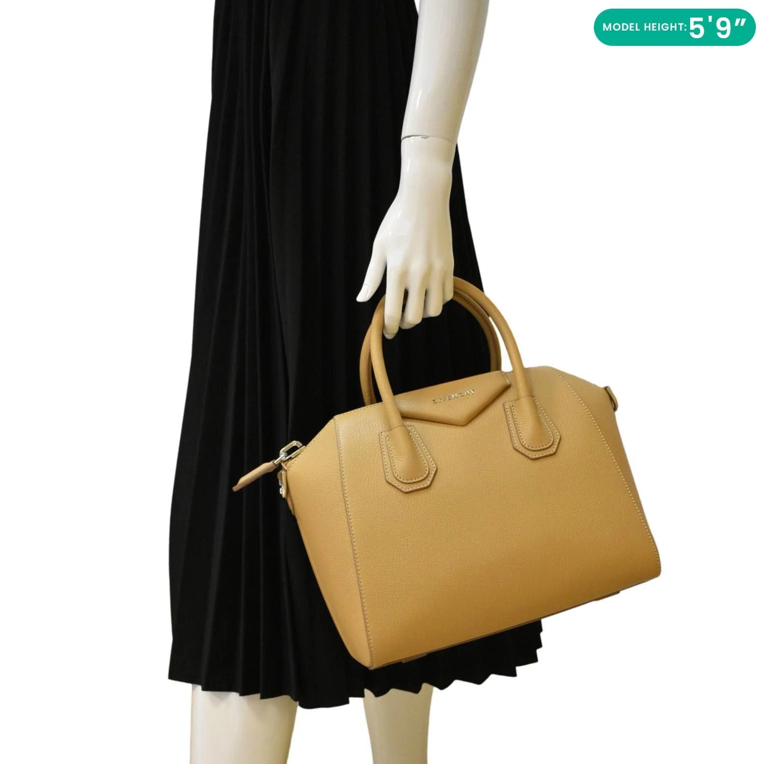 GIVENCHY Antigona Small Leather Shoulder Bag Beige - Image 2