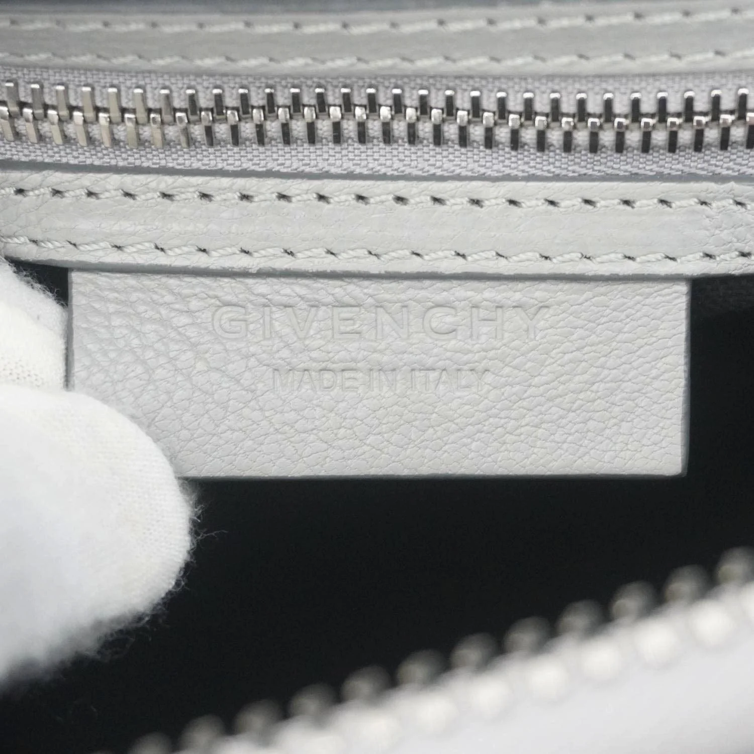 GIVENCHY Antigona Leather Shoulder Bag Gray - Image 19