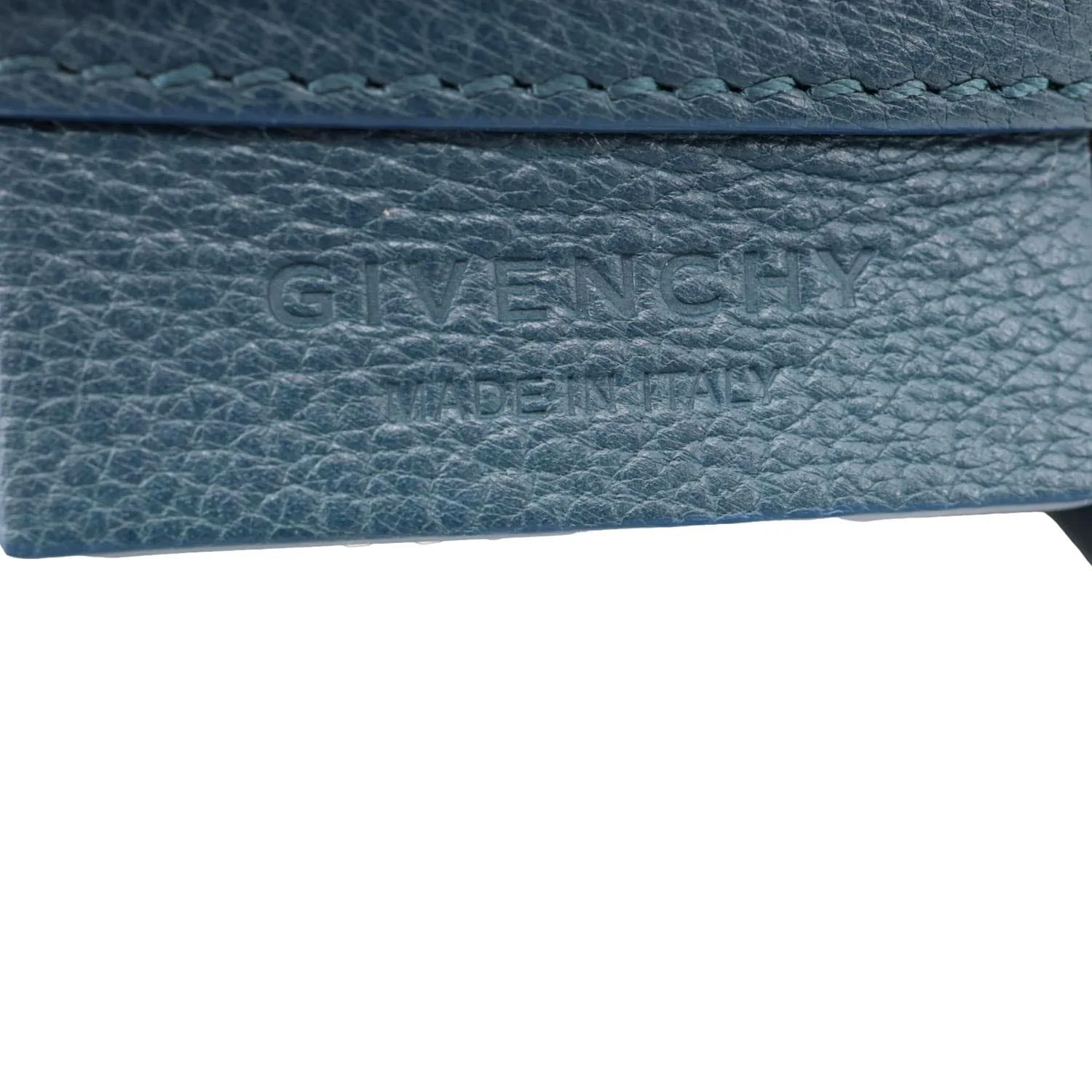 Givenchy Antigona Leather Satchel Shoulder Bag Peacock Blue - Image 10