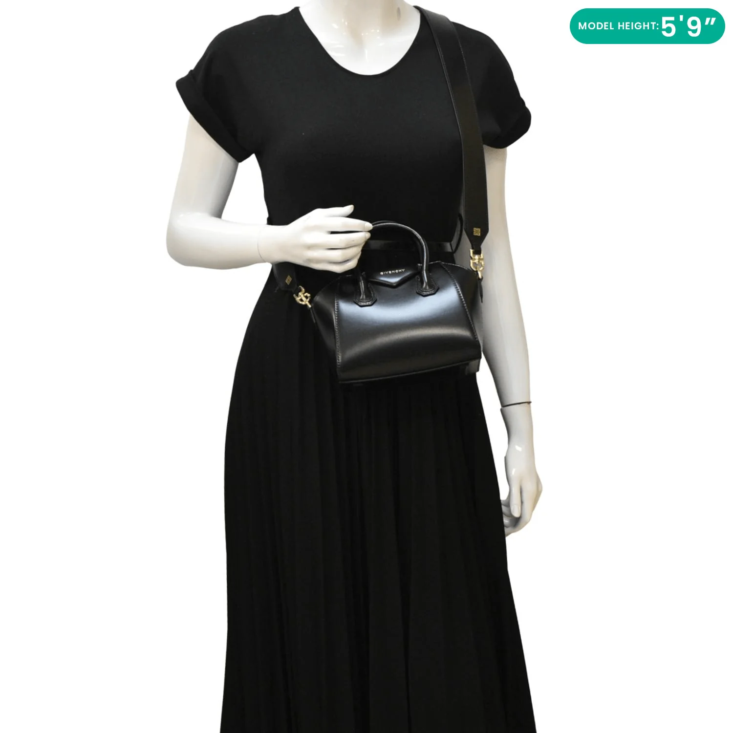 GIVENCHY Antigona Leather Shoulder Bag Black - Image 2