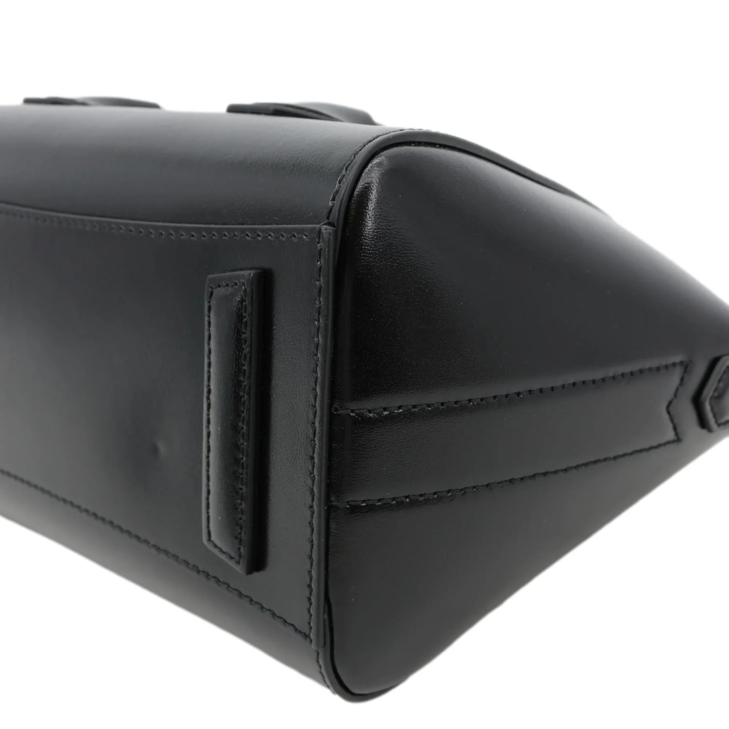 GIVENCHY Antigona Mini Lock Leather Shoulder Bag Black - Image 8
