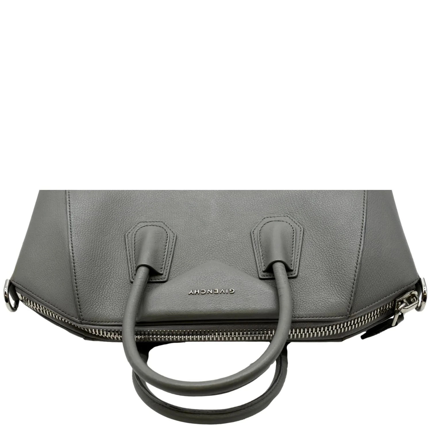 GIVENCHY Antigona Medium Calfskin Leather Shoulder Bag Gray - Image 3