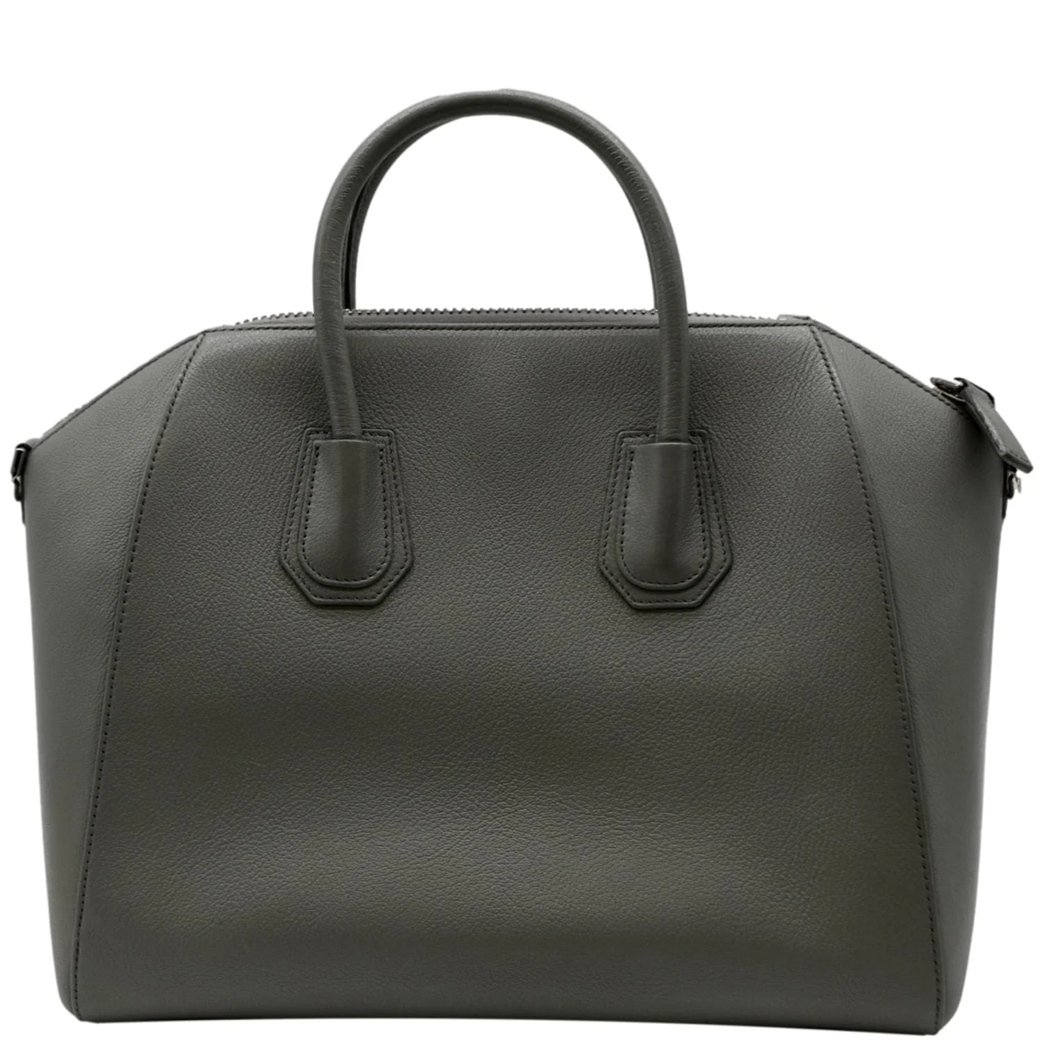 GIVENCHY Antigona Medium Calfskin Leather Shoulder Bag Gray - Image 4