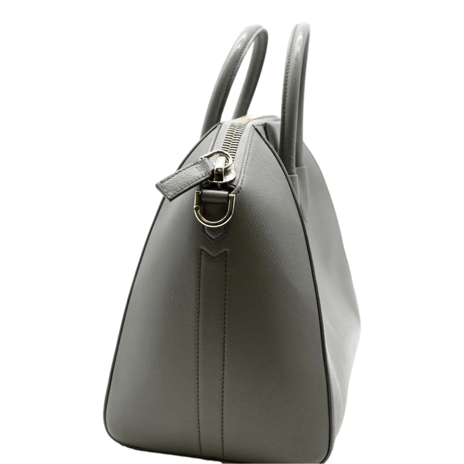 GIVENCHY Antigona Medium Calfskin Leather Shoulder Bag Gray - Image 7