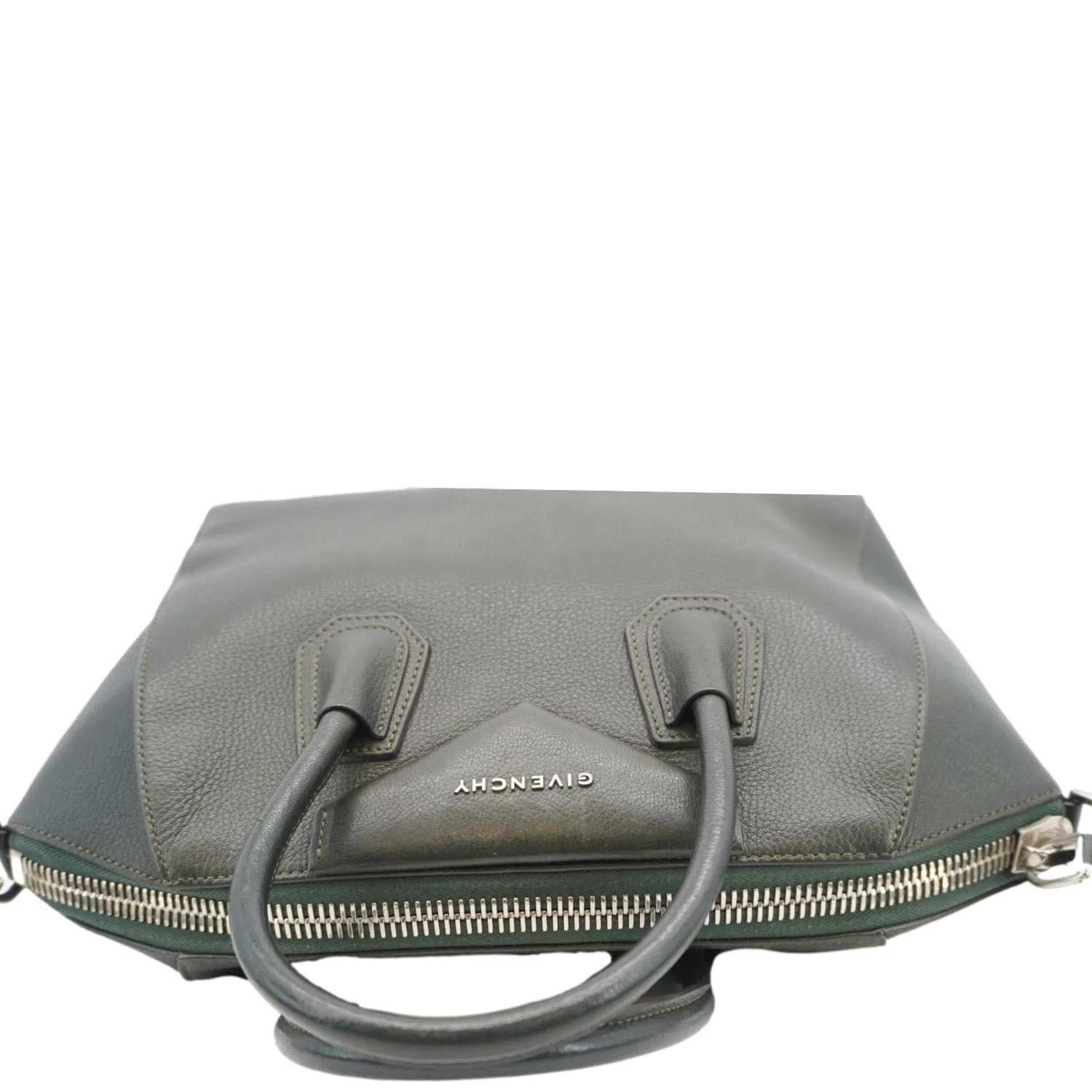 GIVENCHY Antigona Medium Leather Shoulder Bag Green - Image 5