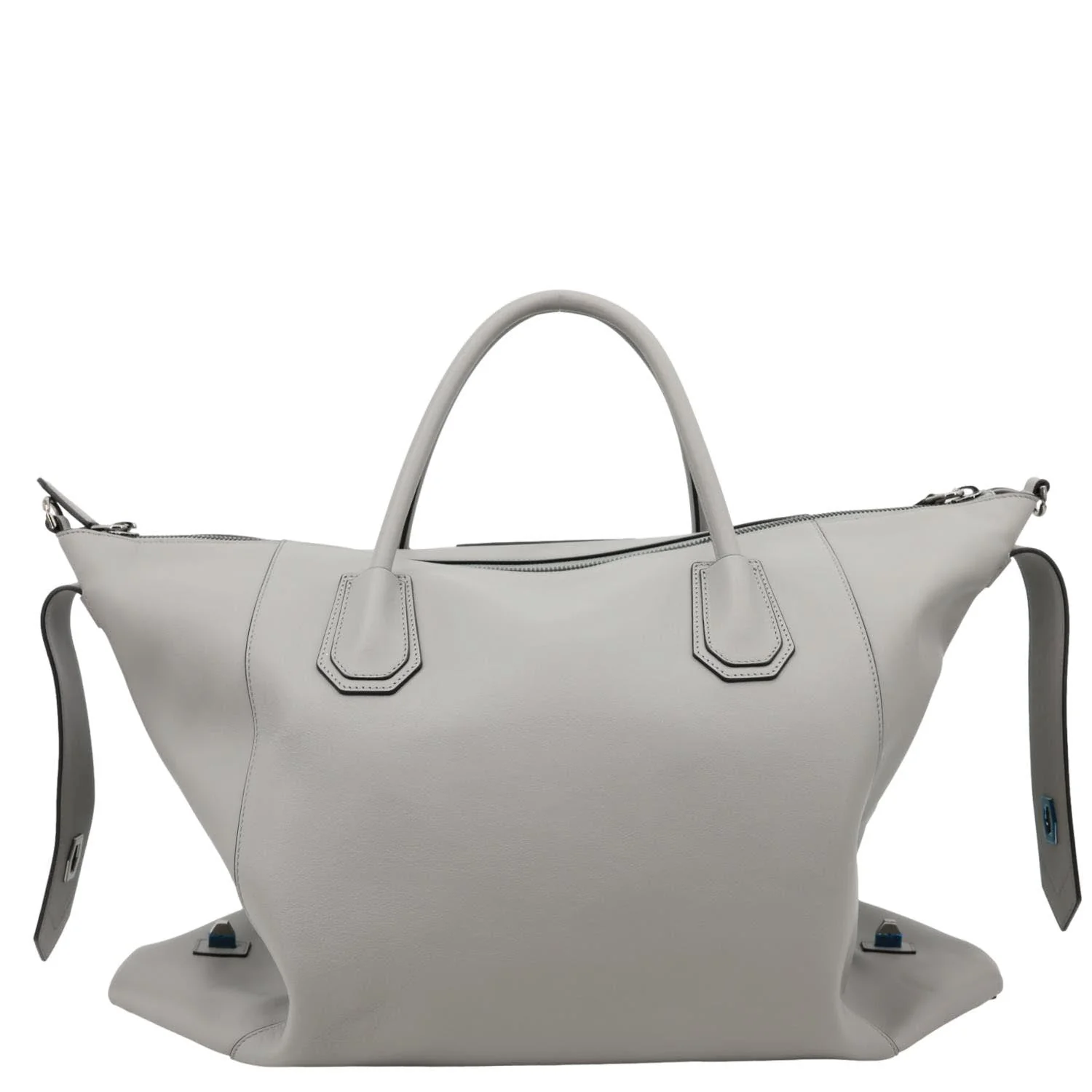 GIVENCHY Antigona Soft Leather Shoulder Bag Gray - Image 2