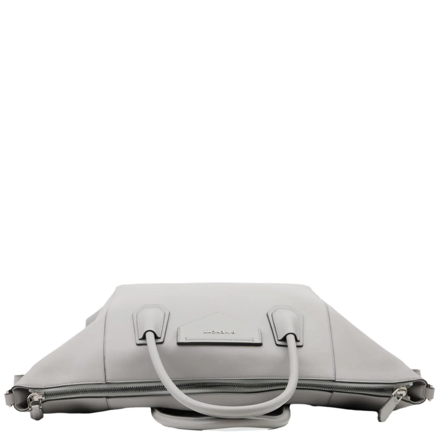 GIVENCHY Antigona Soft Leather Shoulder Bag Gray - Image 4