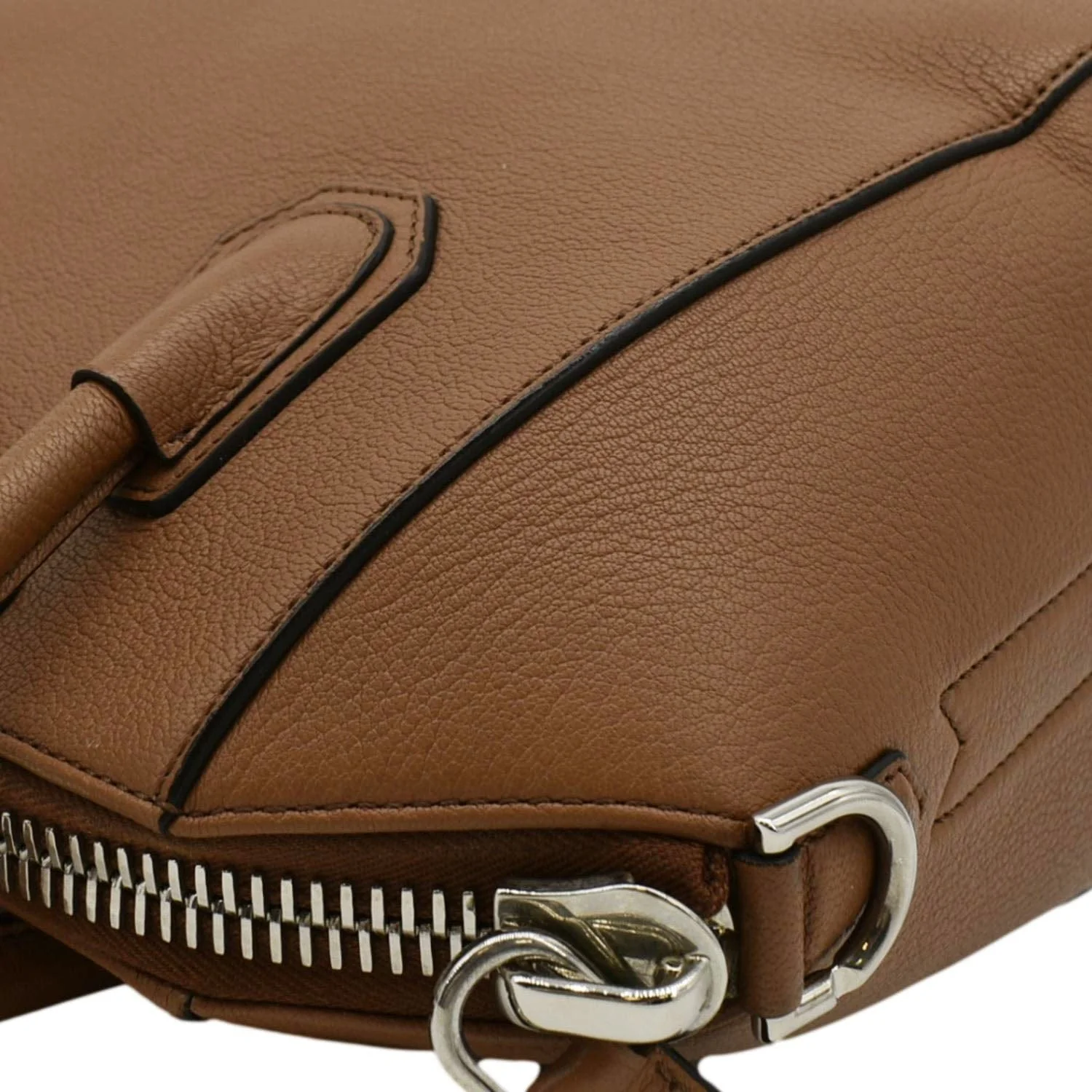 GIVENCHY Antigona Small Leather Satchel Shoulder Bag Brown - Image 7