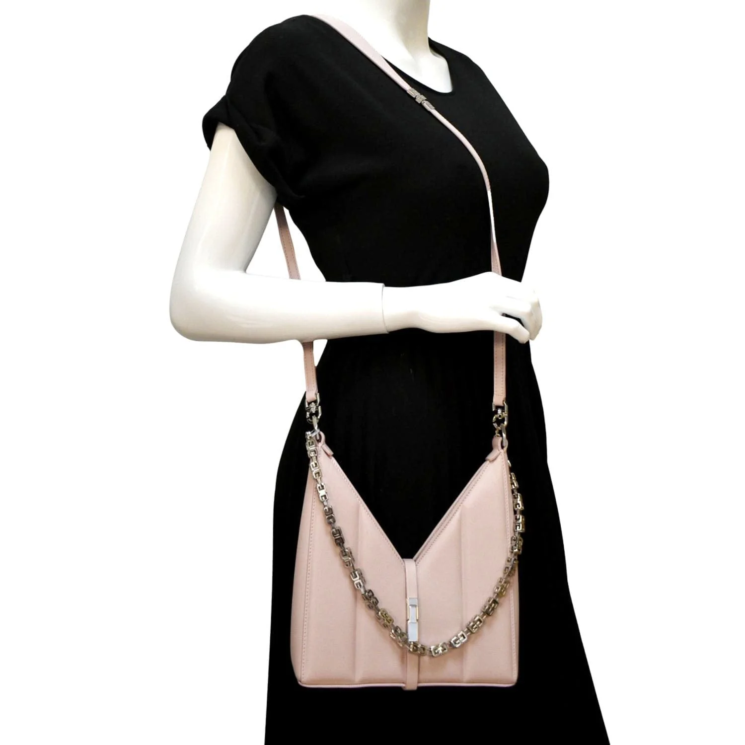 GIVENCHY Mini Cut Out Leather Shoulder Bag Pink - Image 3
