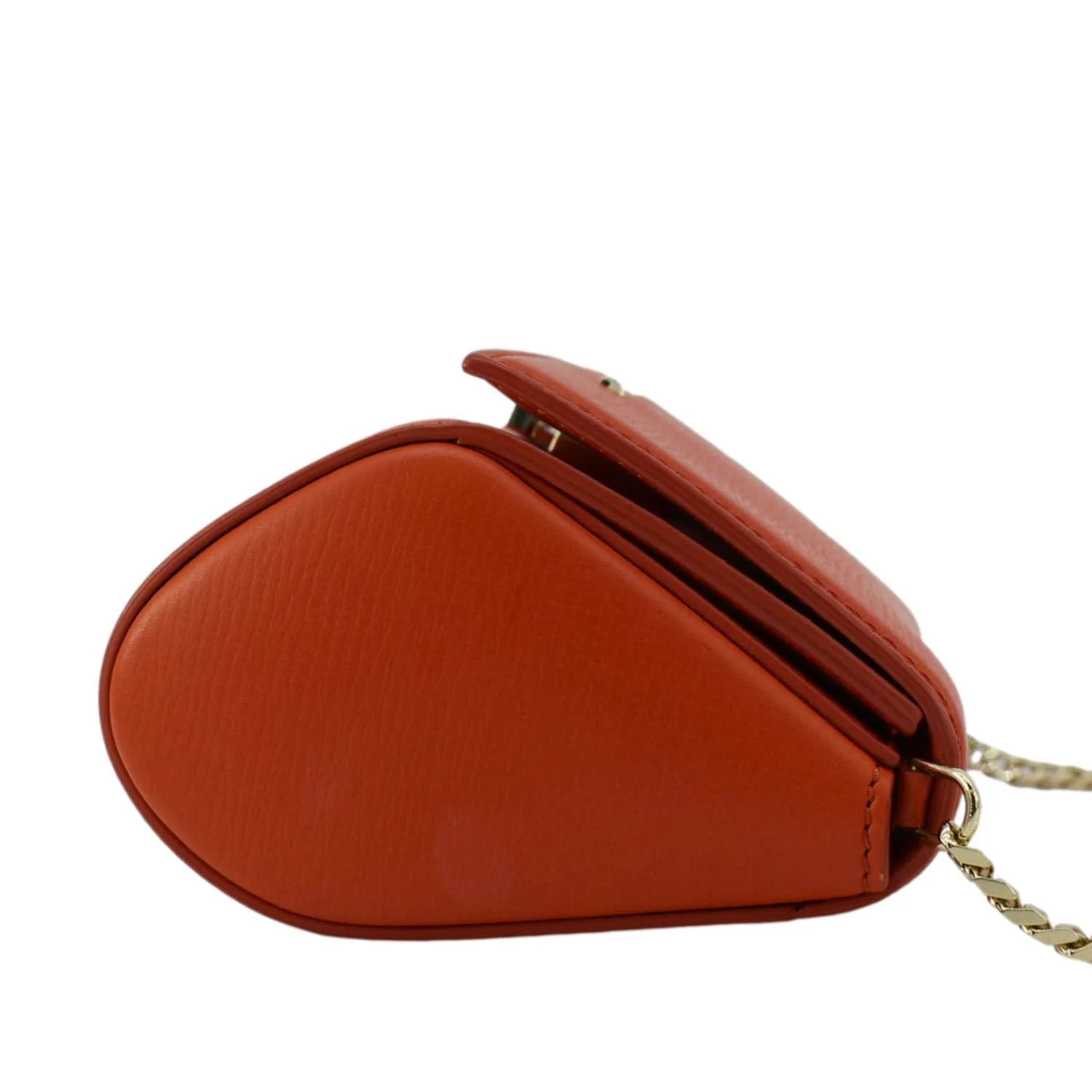 GIVENCHY Pandora Box Mini Leather Chain Shoulder Bag Orange - Image 8