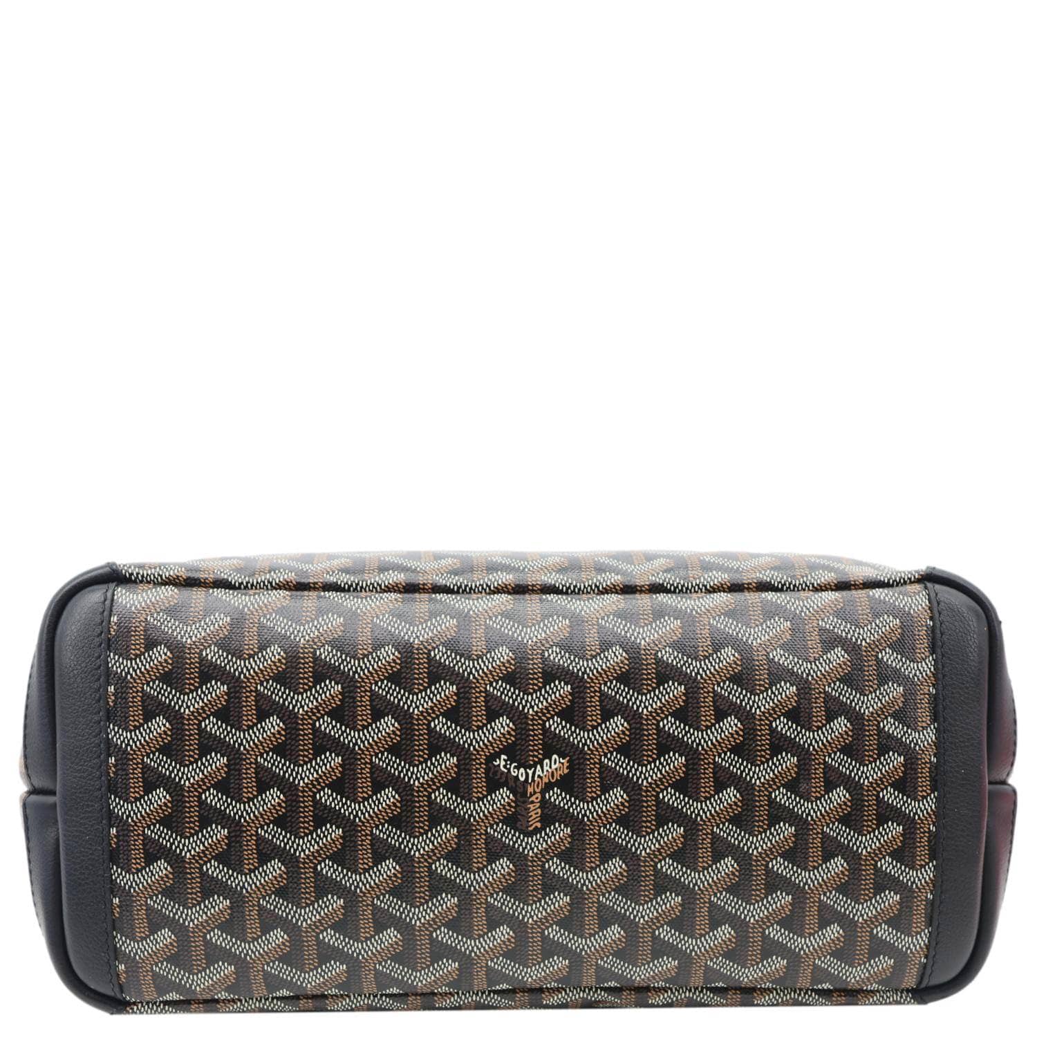 GOYARD Artois PM Chevron Print Coated Canvas Tote Bag Black - Image 10