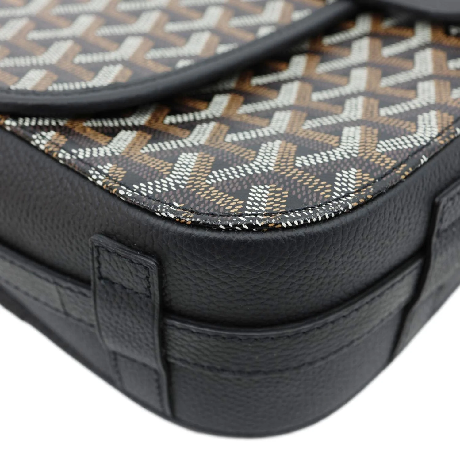 GOYARD Belvedere MM Canvas Messenger Bag Black - Image 9