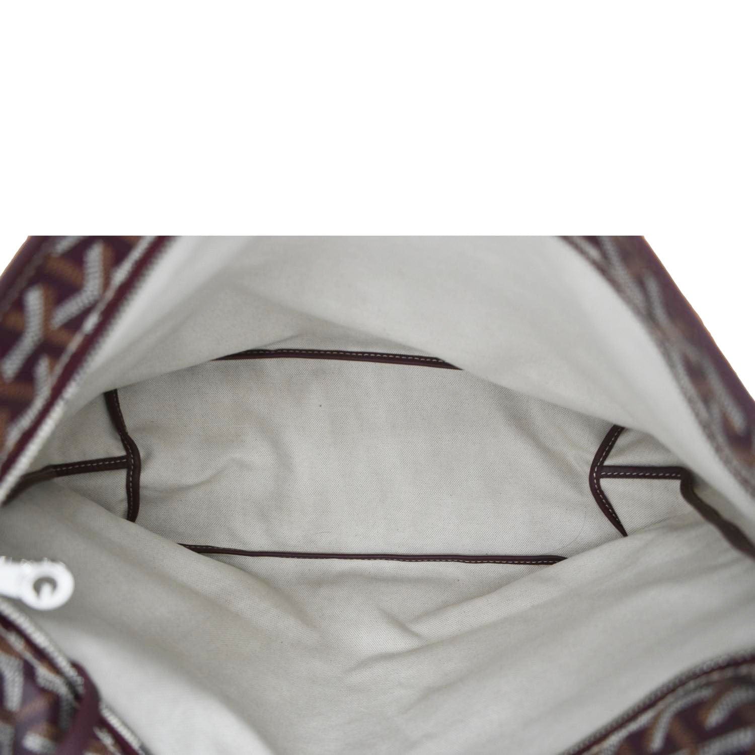 GOYARD Boheme Canvas Hobo Bag Burgundy - Image 11
