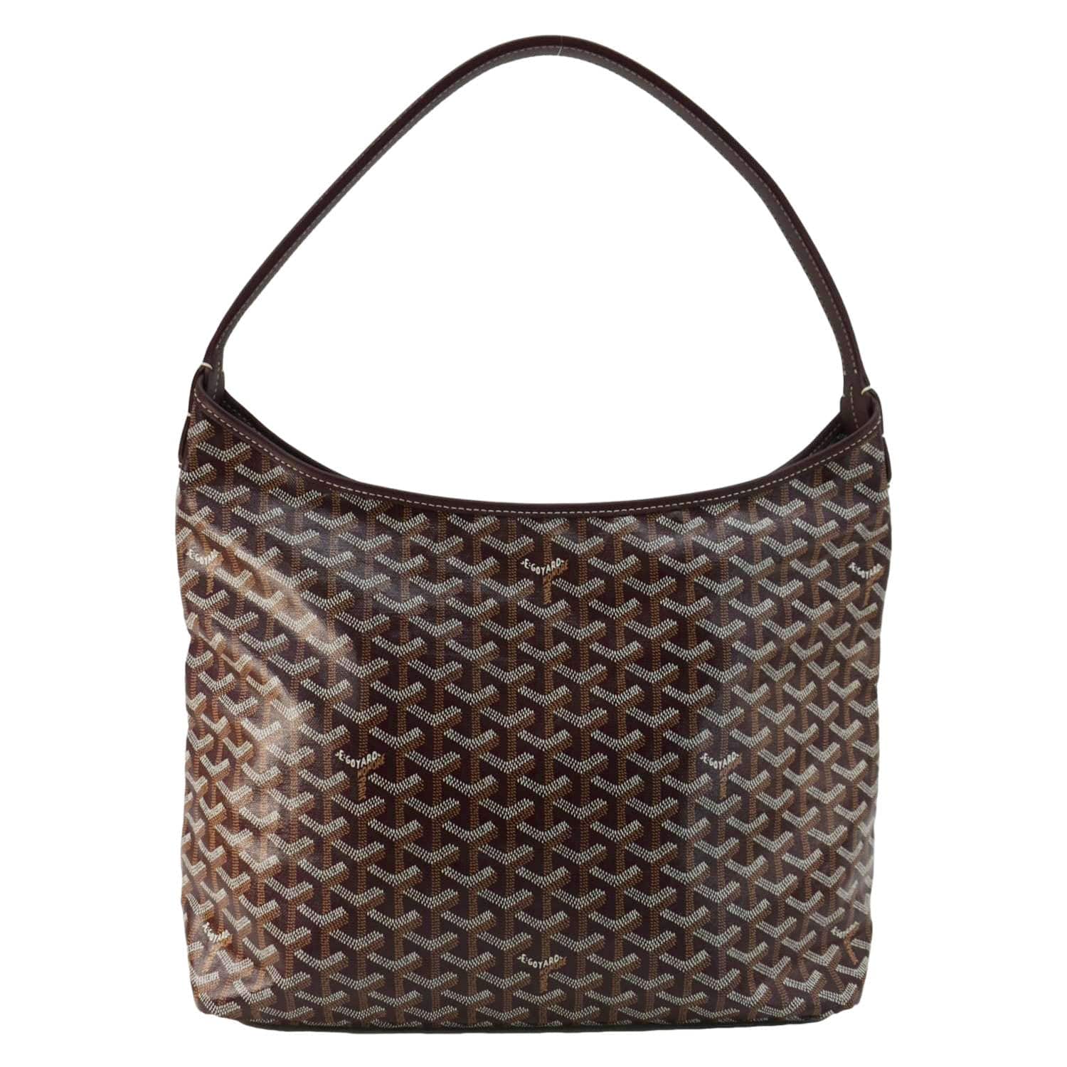 GOYARD Boheme Canvas Hobo Bag Burgundy - Image 4