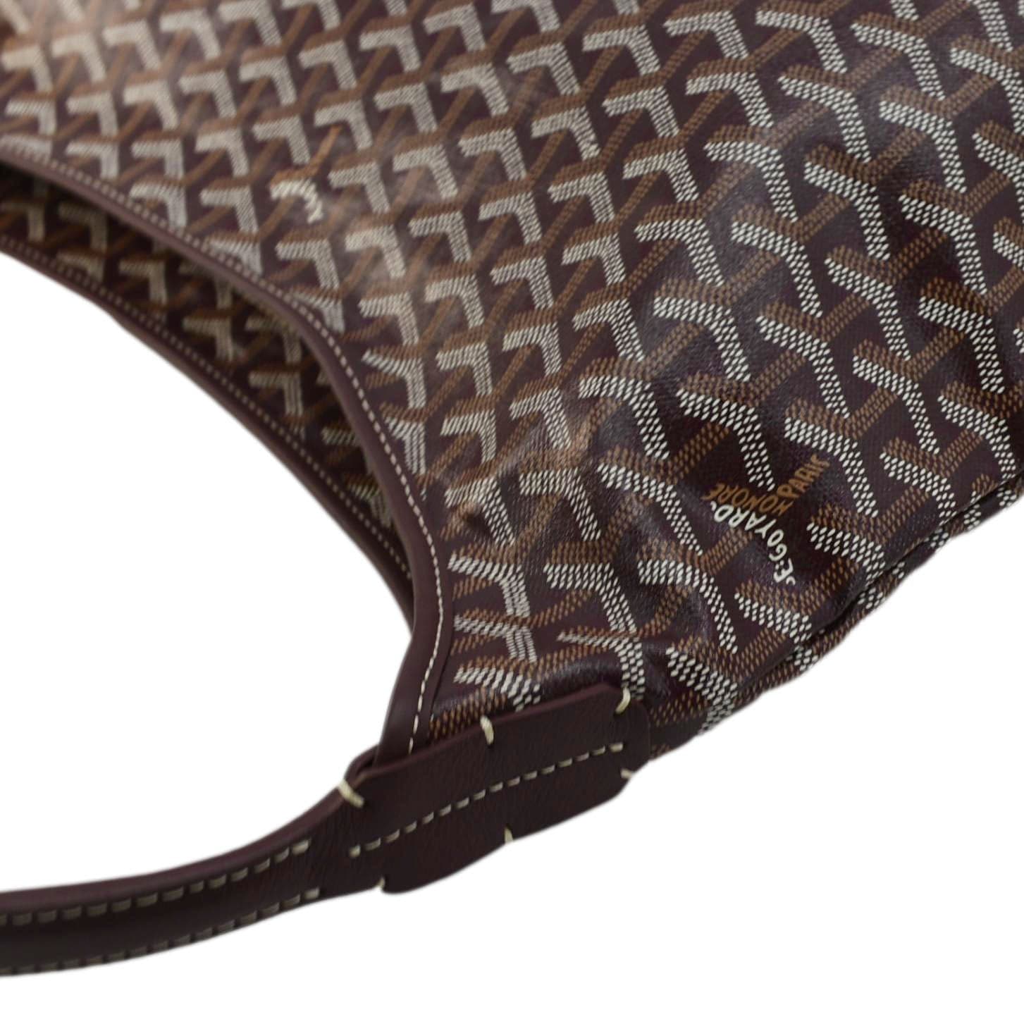GOYARD Boheme Canvas Hobo Bag Burgundy - Image 7