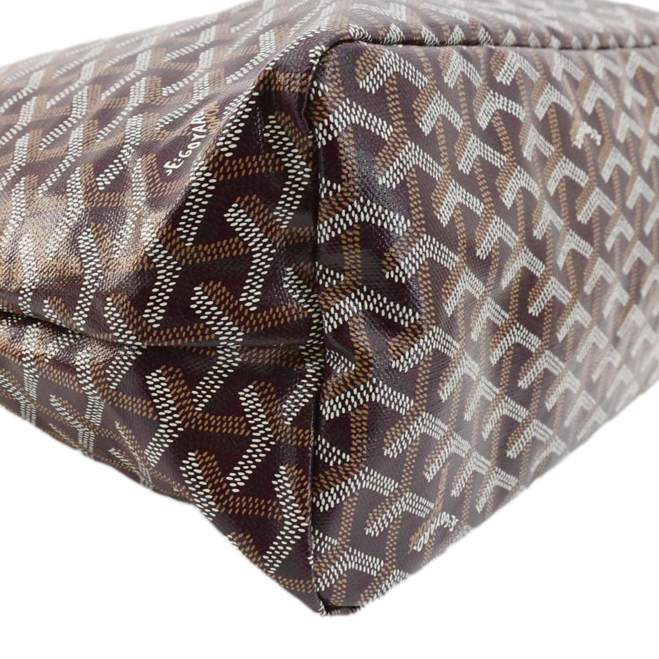 GOYARD Boheme Canvas Hobo Bag Burgundy - Image 8