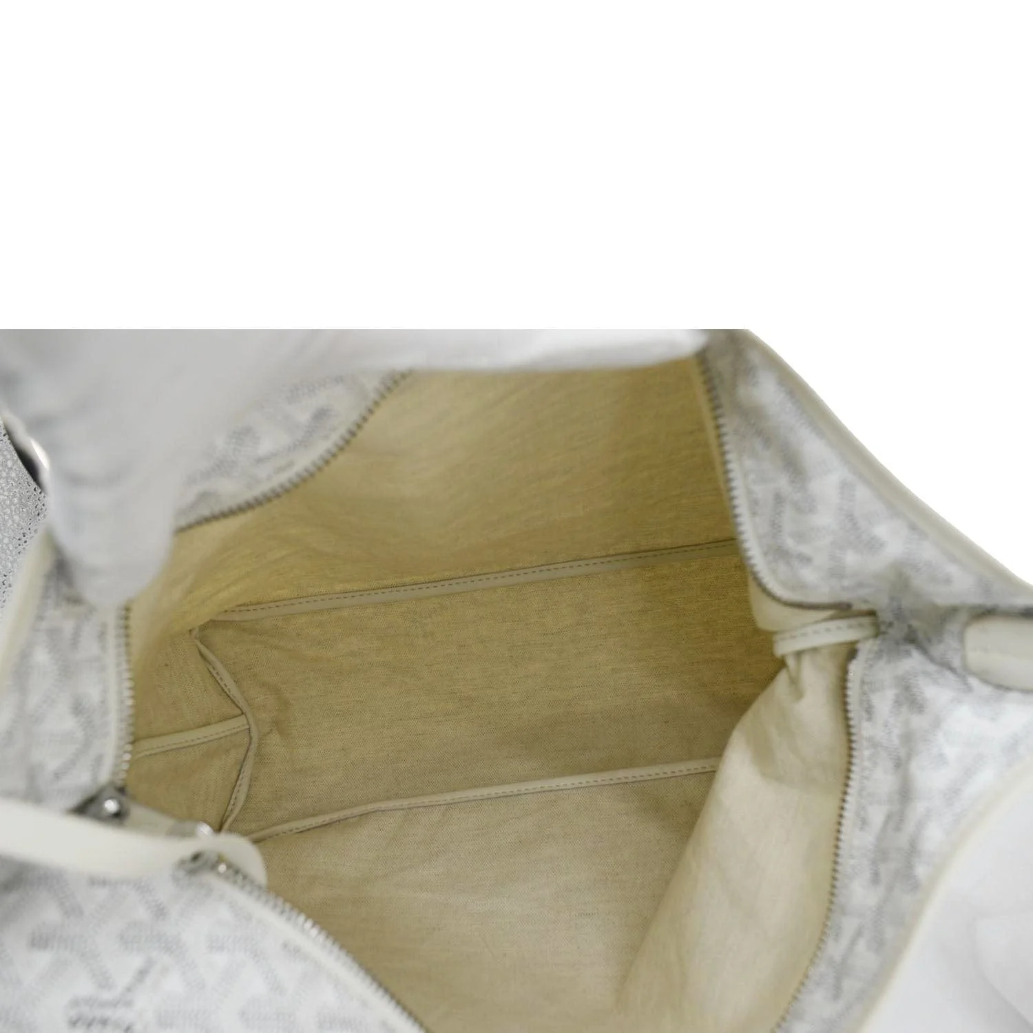 GOYARD Boheme Canvas Hobo Bag White - Image 12