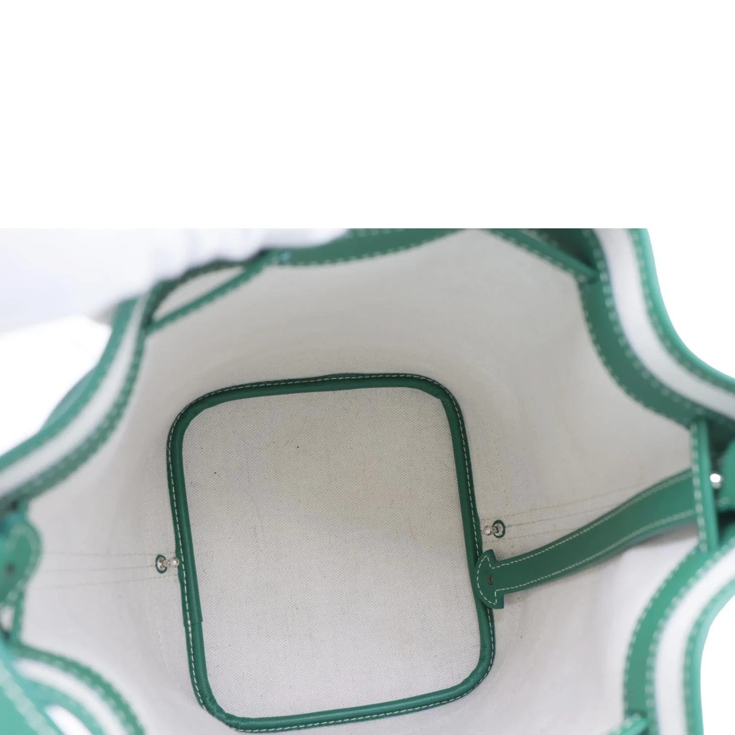 GOYARD Petit Flot PM Canvas Bucket Bag Green - Image 13