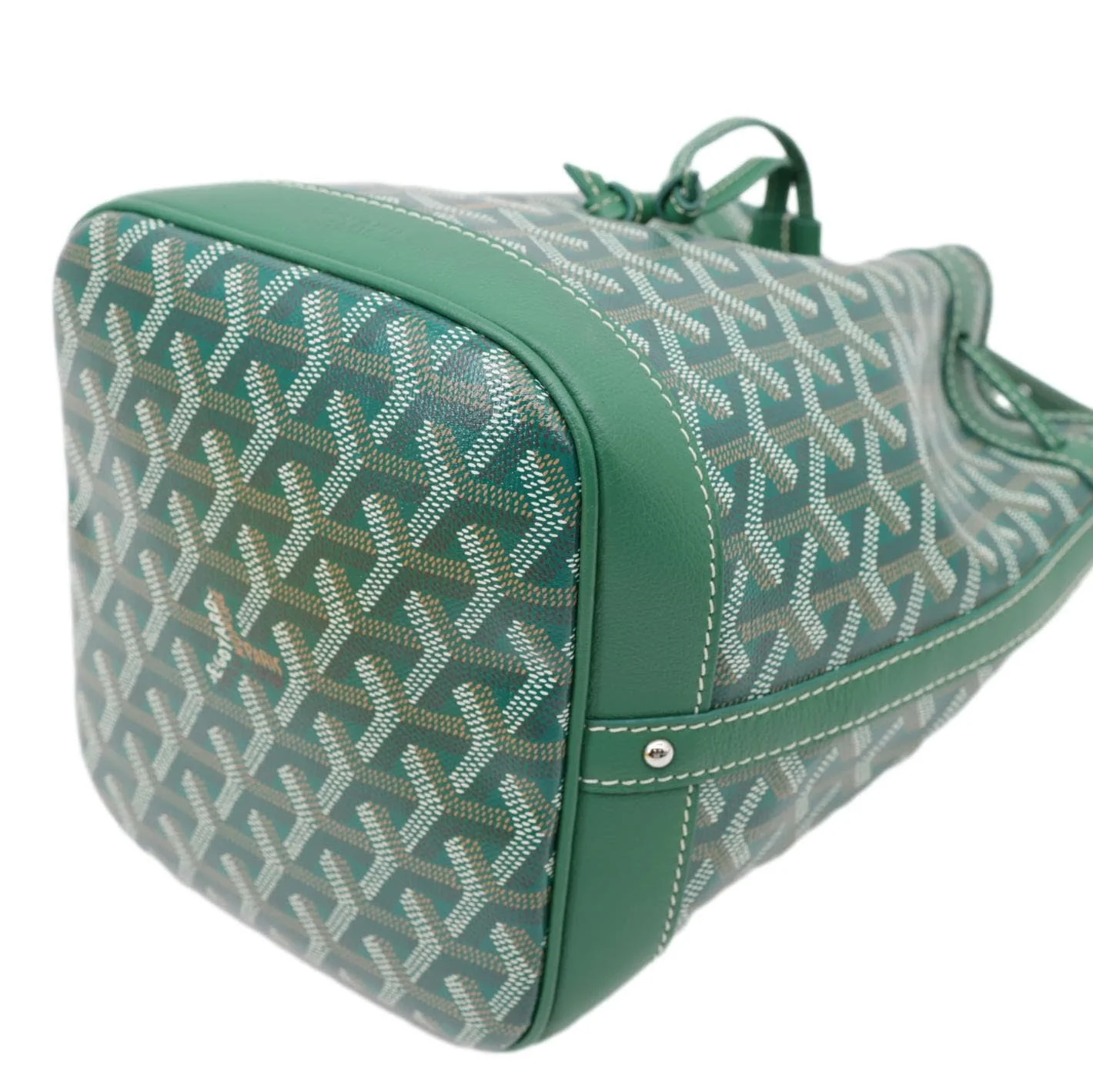 GOYARD Petit Flot PM Canvas Bucket Bag Green - Image 9
